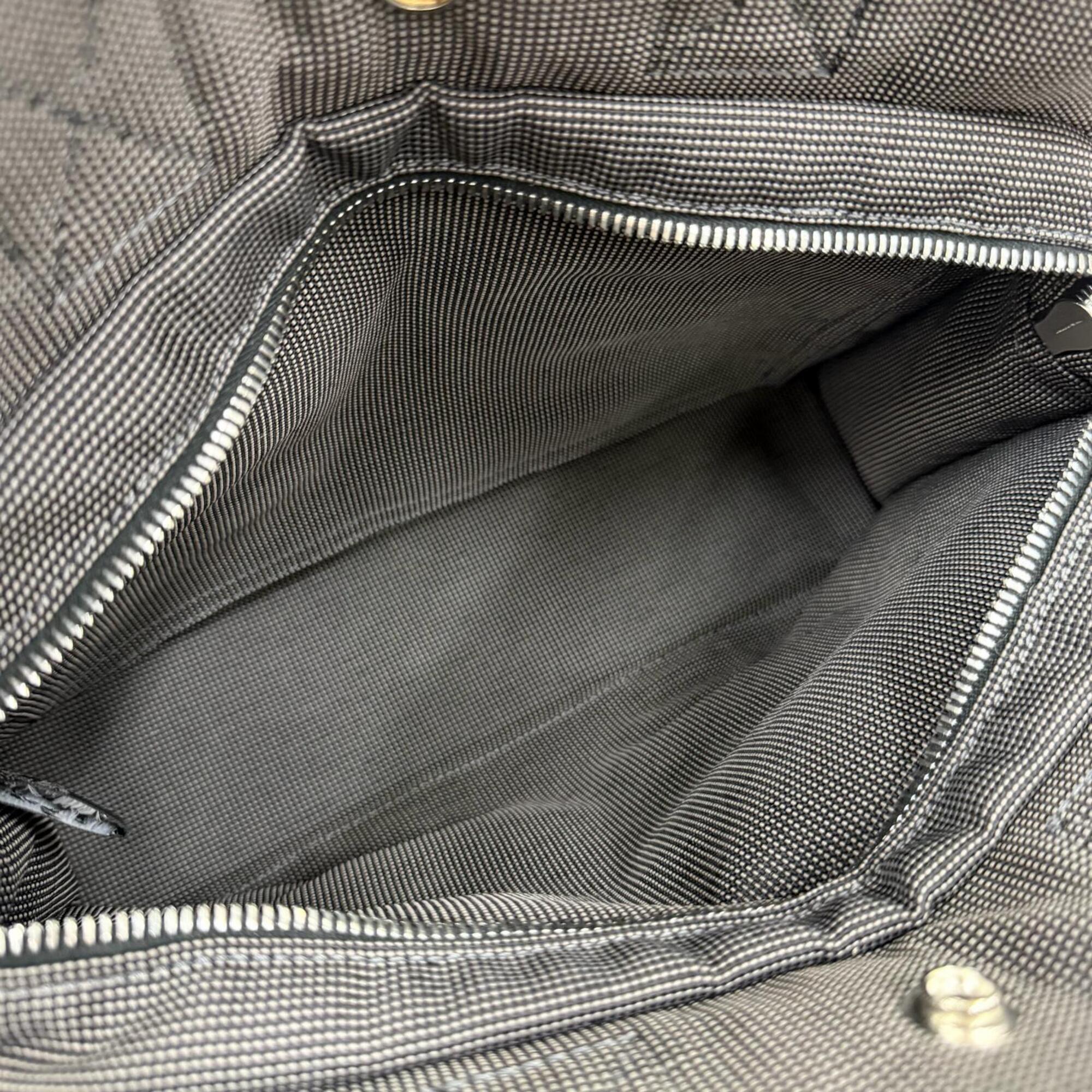 Hermes Gray Polyamide Polyester Handbag Tote Bag (Pre-Owned)