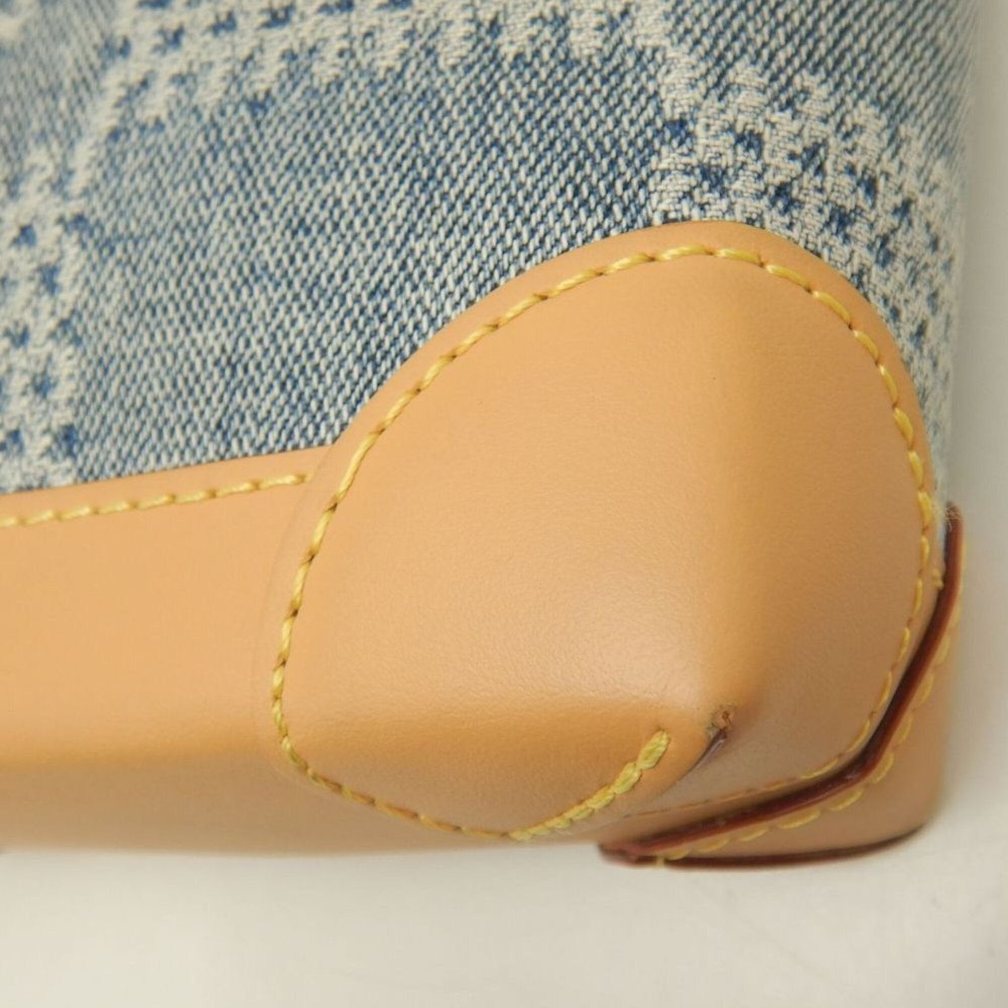Louis Vuitton Blue Cotton Canvas Cuir Ombre Leather Shoulder Bag (Pre-Owned)