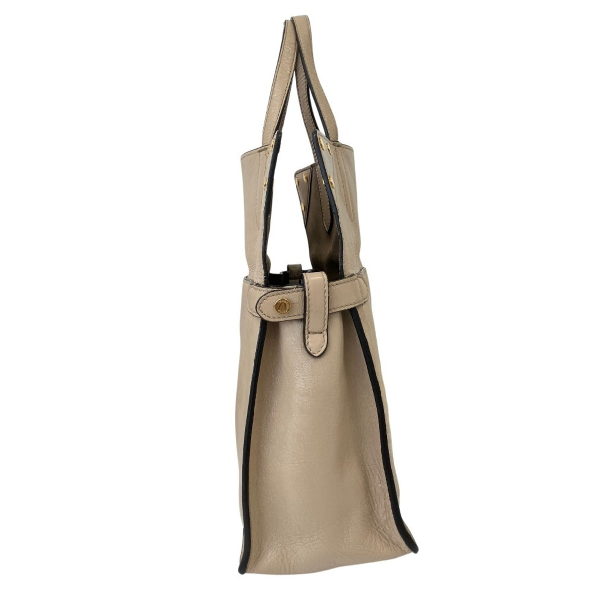 Fendi Grayish Leather Shoulder Bag (Pre-Owned)