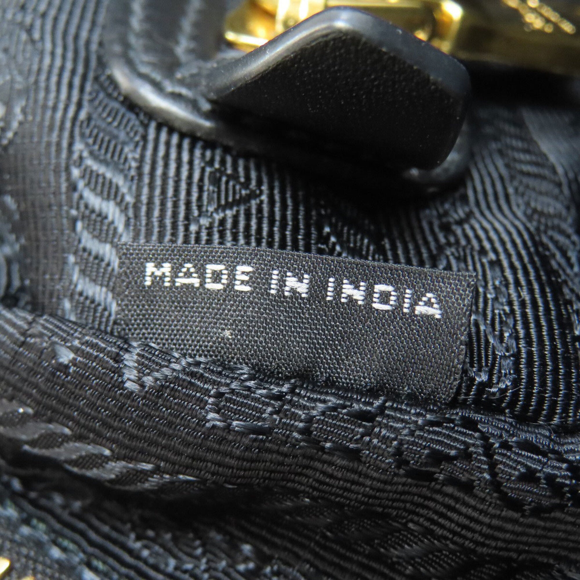 Prada Black Canvas Shoulder Bag (Pre-Owned)