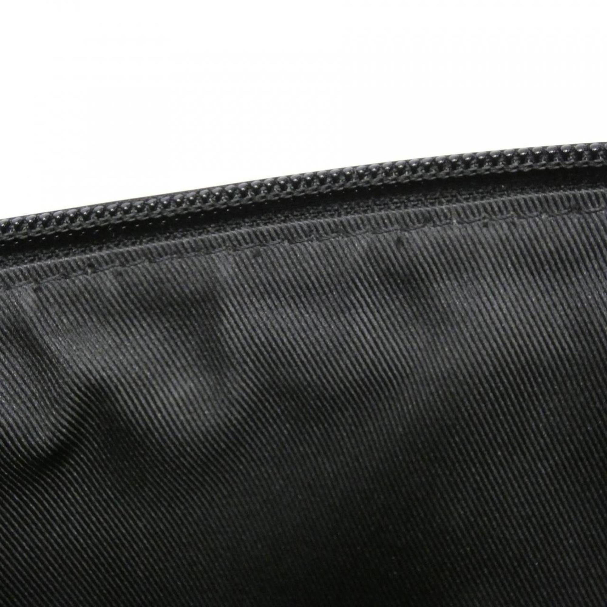 Louis Vuitton Black Orange Coated Canvas Leather Fanny Pack Handbag (Pre-Owned)