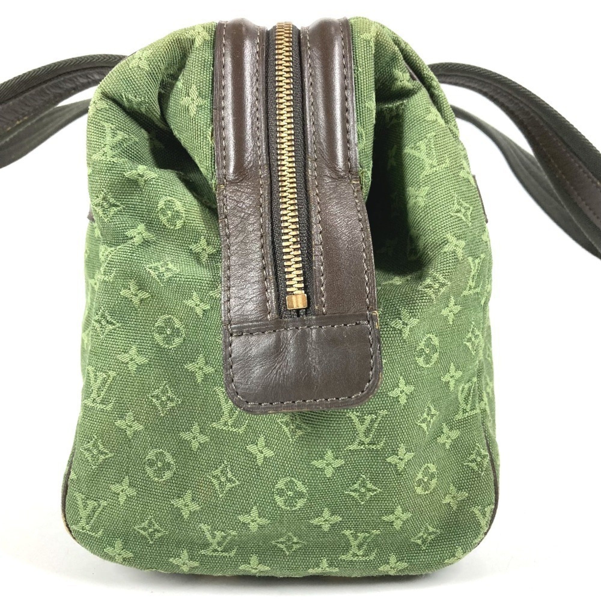 Louis Vuitton Khaki Monogram Mini Canvas Boston Bag Handbag Shoulder Bag (Pre-Owned)