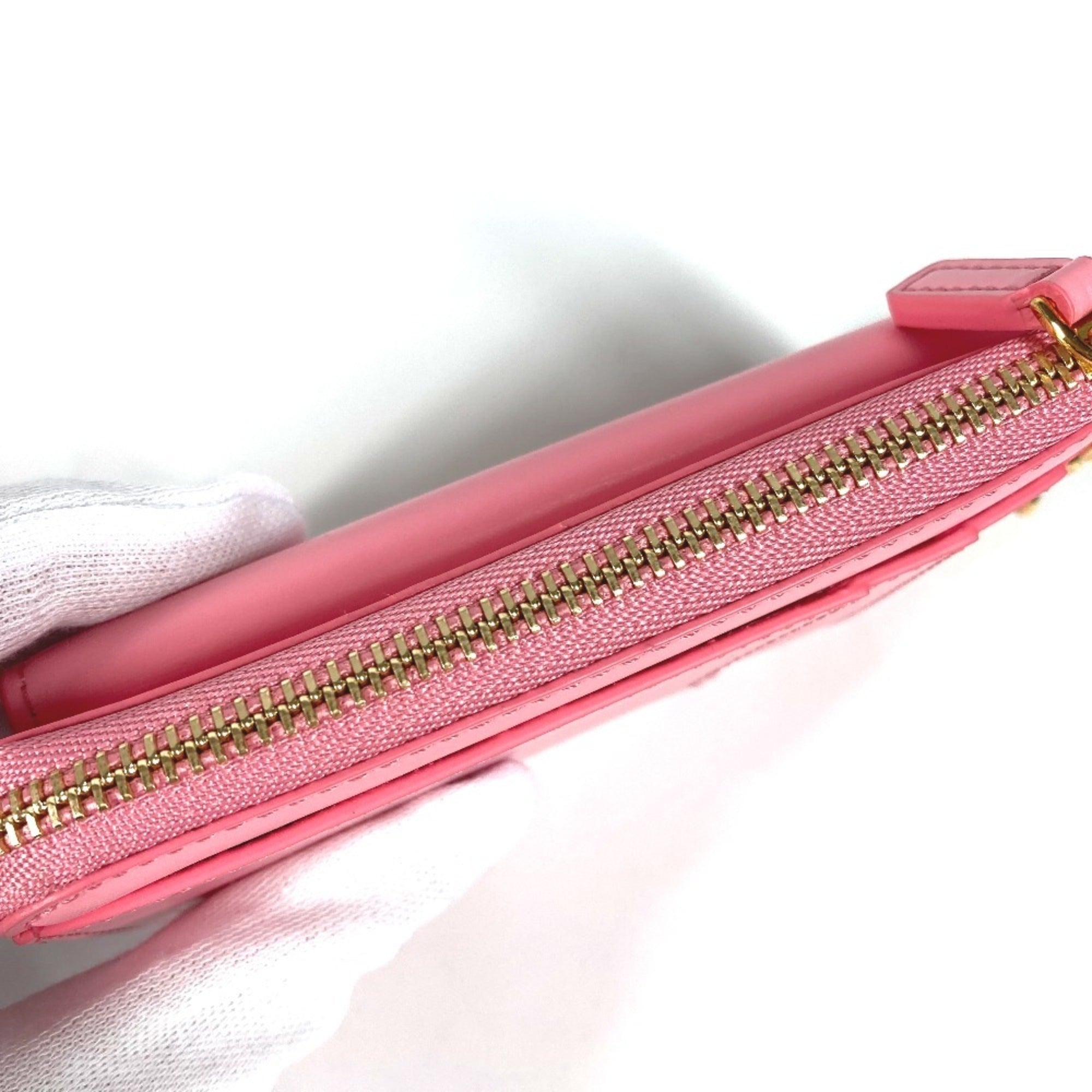 Mcm Pink Leather Coin Purse/Coin Case (Pre-Owned)