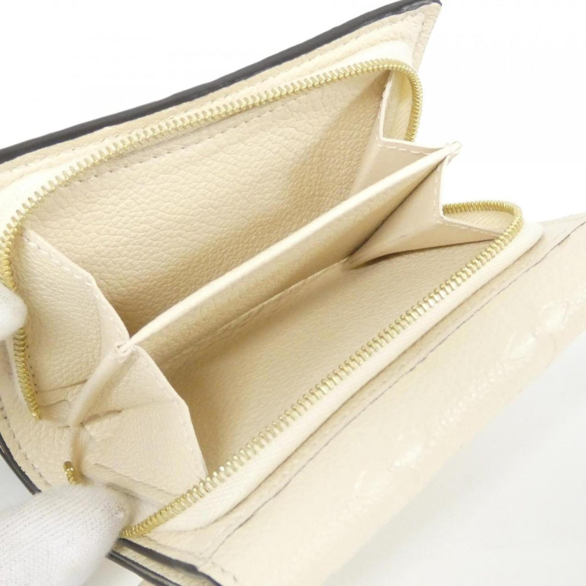 Louis Vuitton Monogram Empreinte Leather Wallet (Tri-Fold) (Pre-Owned)