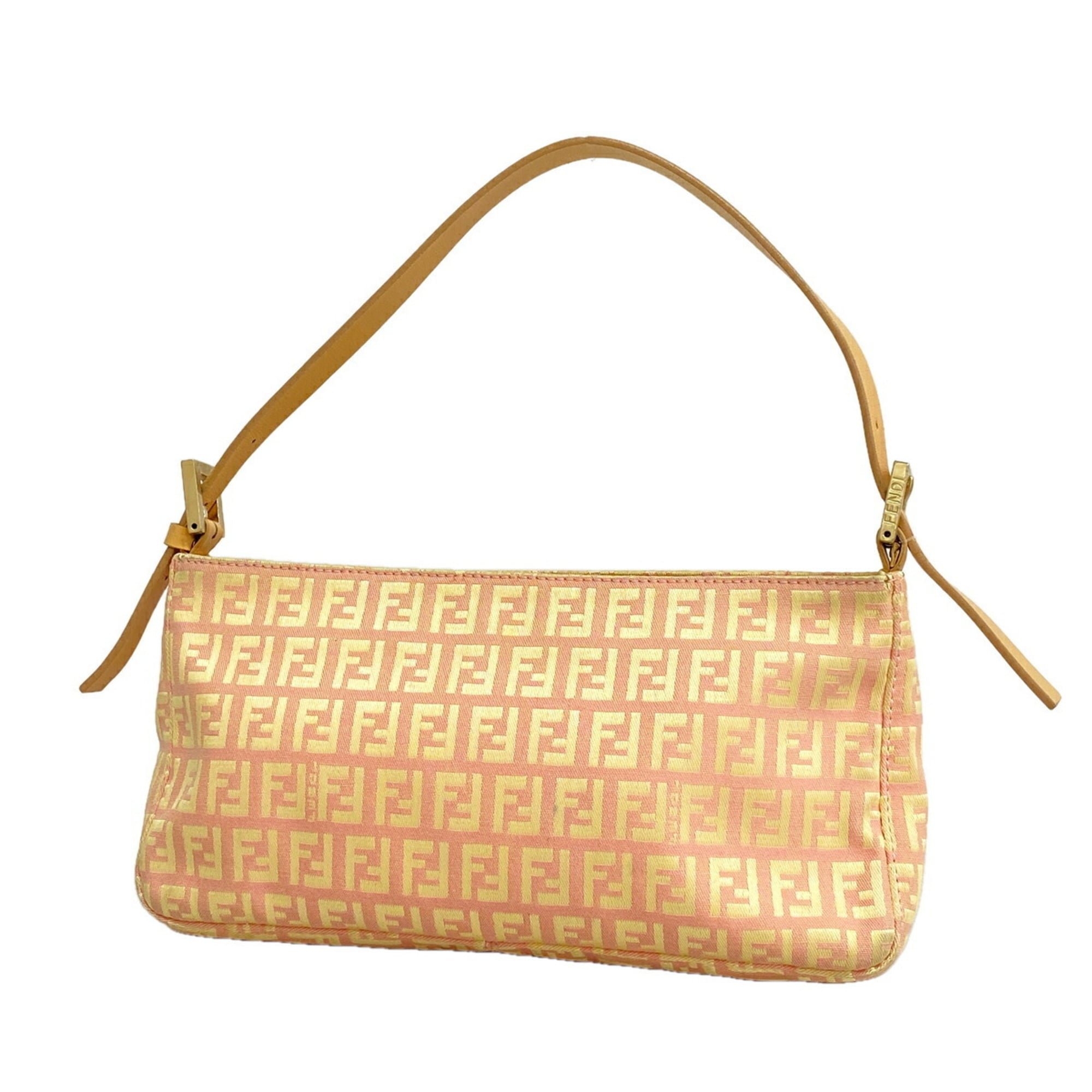 Fendi Pink Nylon Canvas Handbag (Pre-Owned)