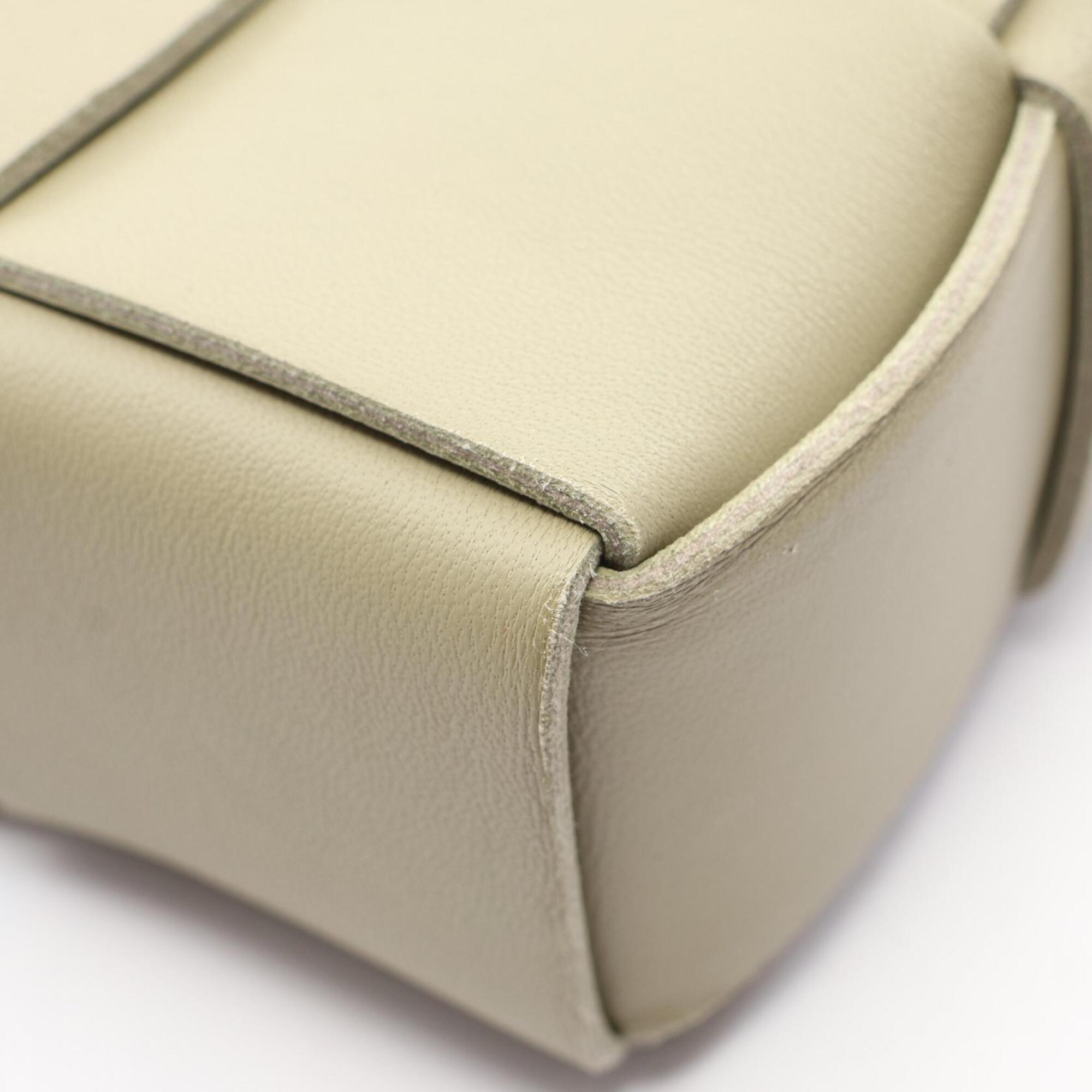 Bottega Veneta Khaki Leather Handbag Shoulder Bag (Pre-Owned)