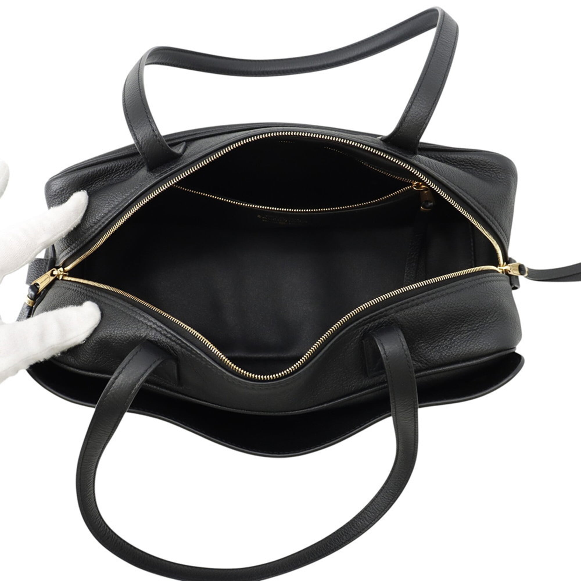 Balenciaga Black Leather Shoulder Bag (Pre-Owned)