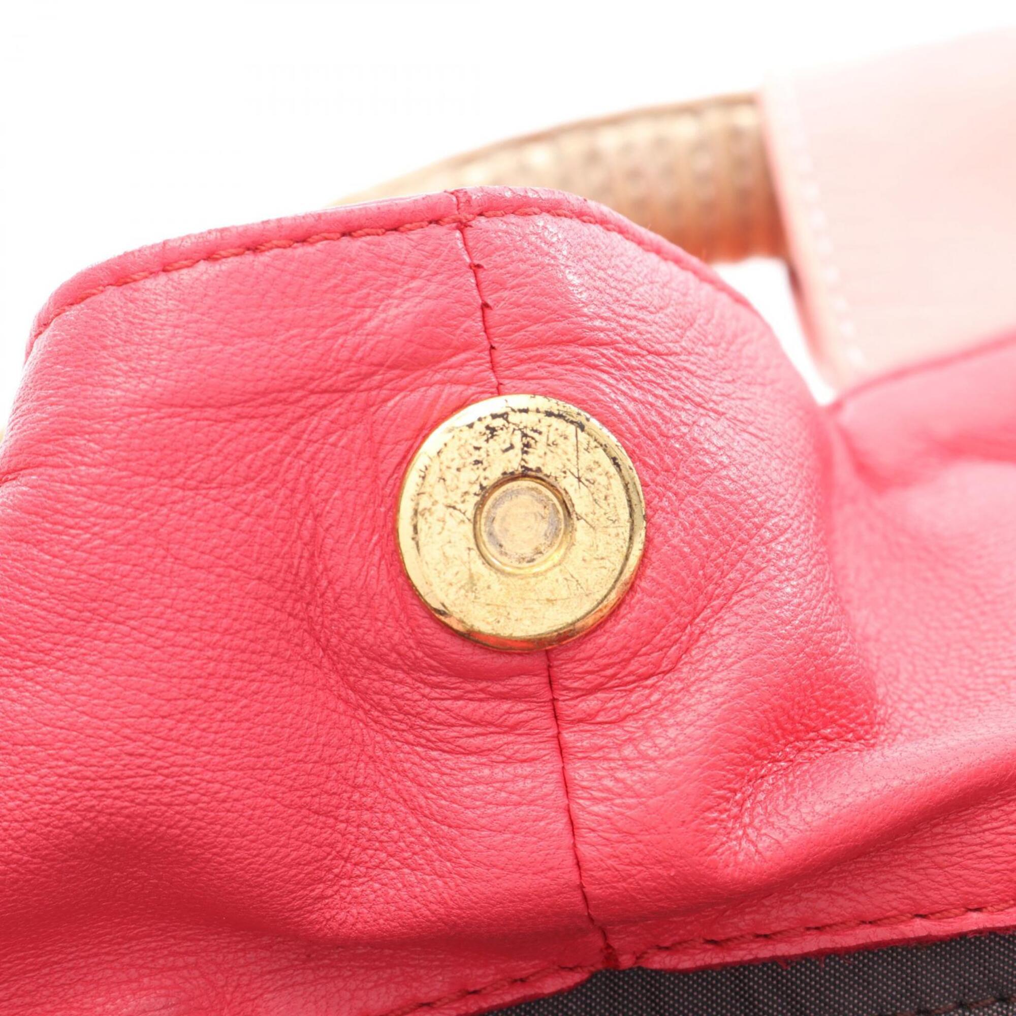 Loewe Orange Pink Leather Handbag (Pre-Owned)