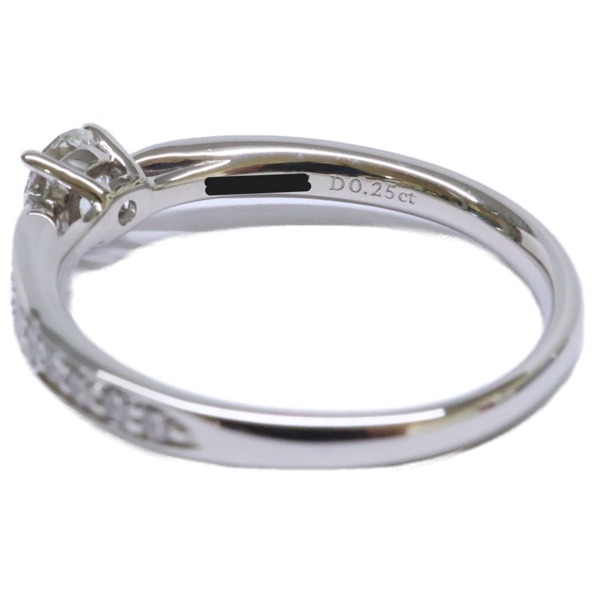 Tiffany Platinum Platinum 950 Band Ring (Pre-Owned)