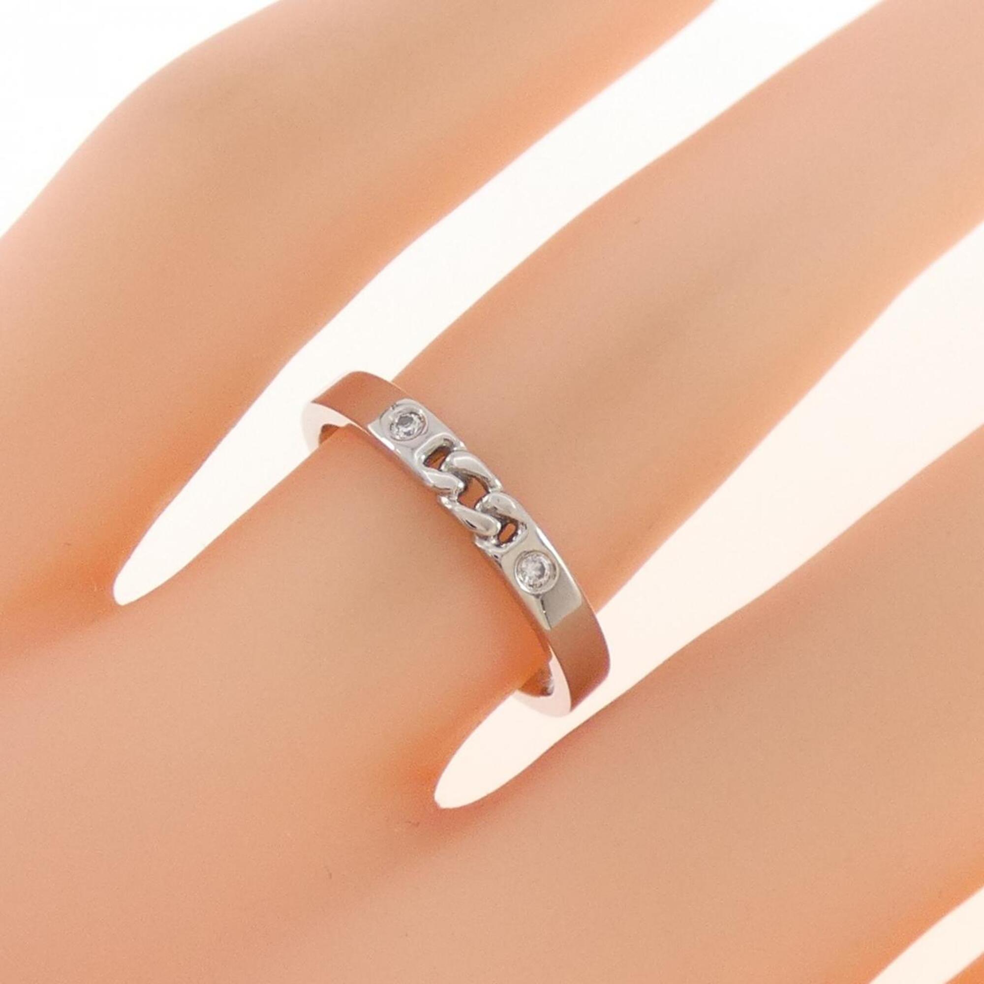 Hermes Platinum 950 Band Ring (Pre-Owned)