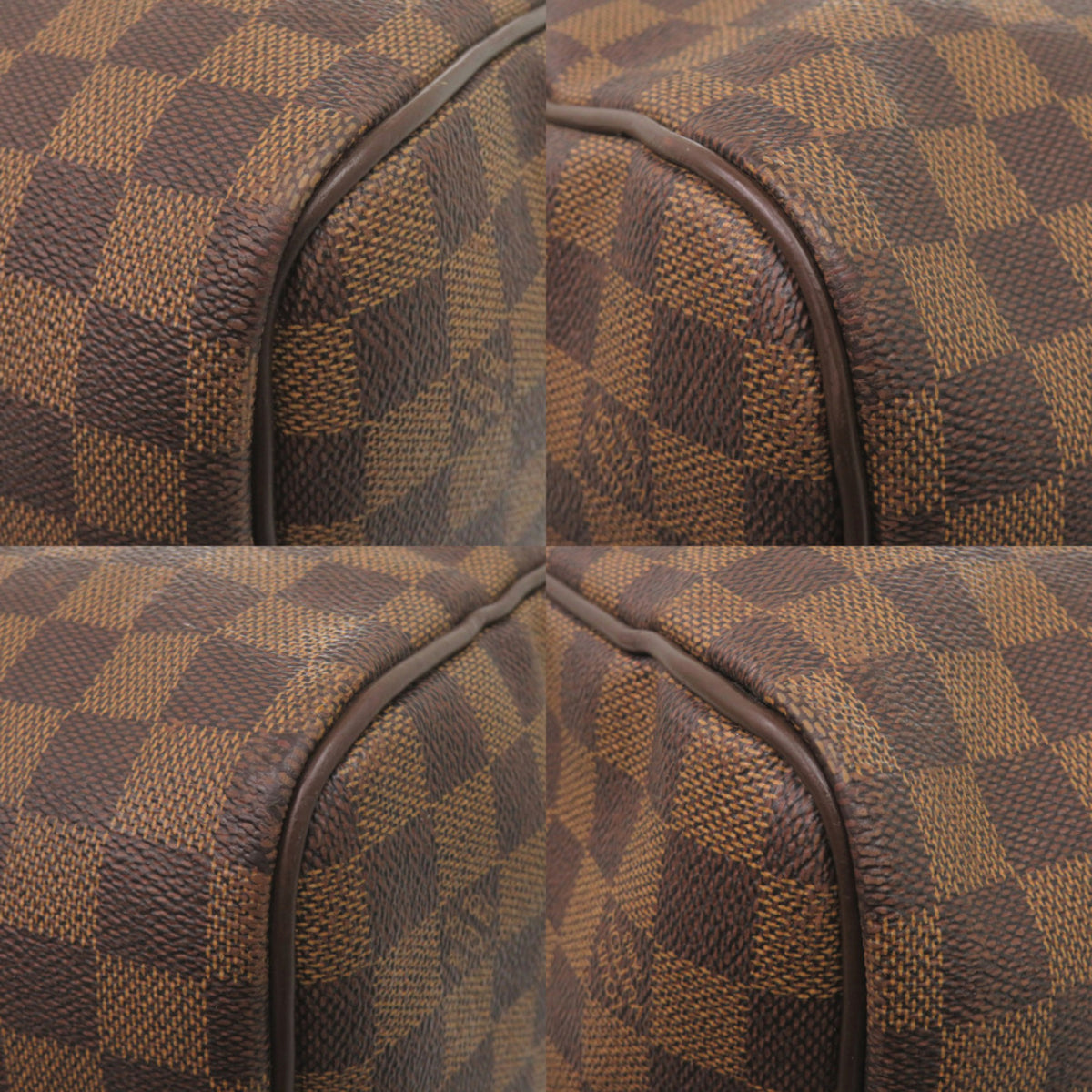 Louis Vuitton Damier Brown Damier Canvas Boston Bag (Pre-Owned)