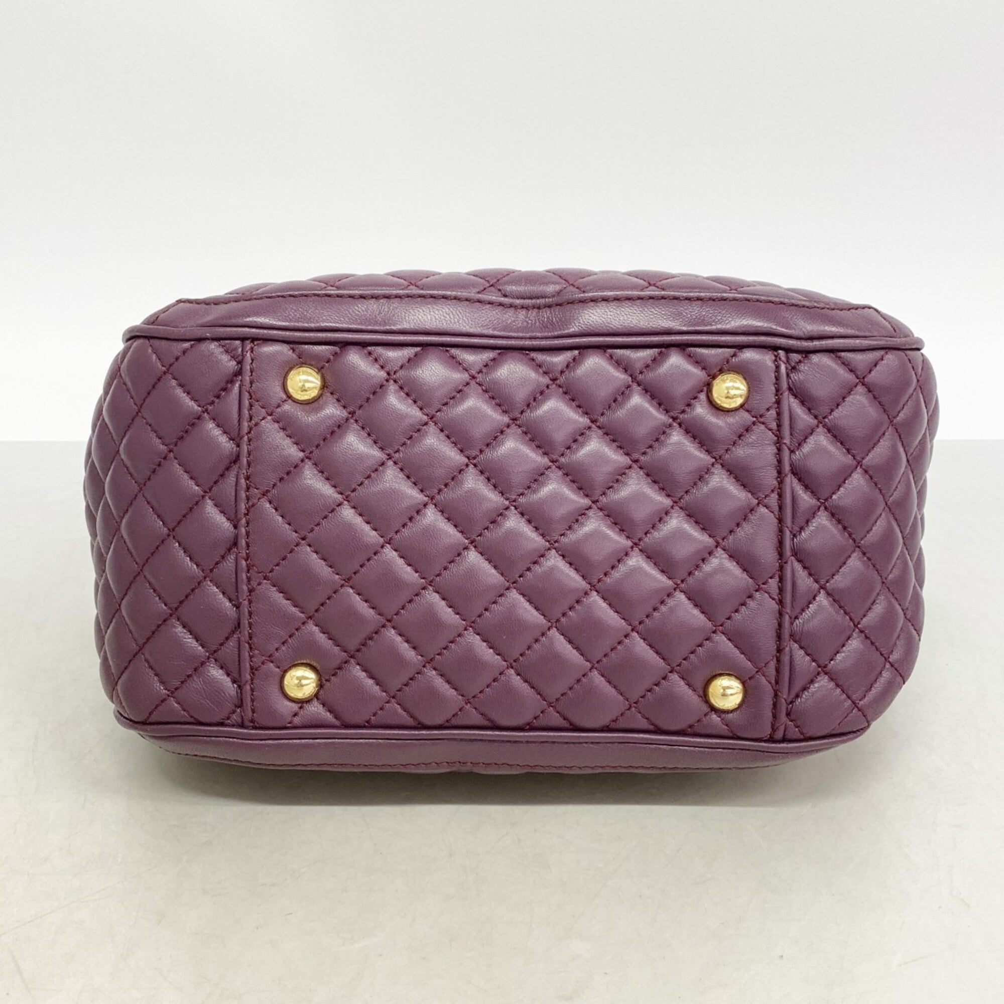 Salvatore Ferragamo Purple Leather Handbag (Pre-Owned)