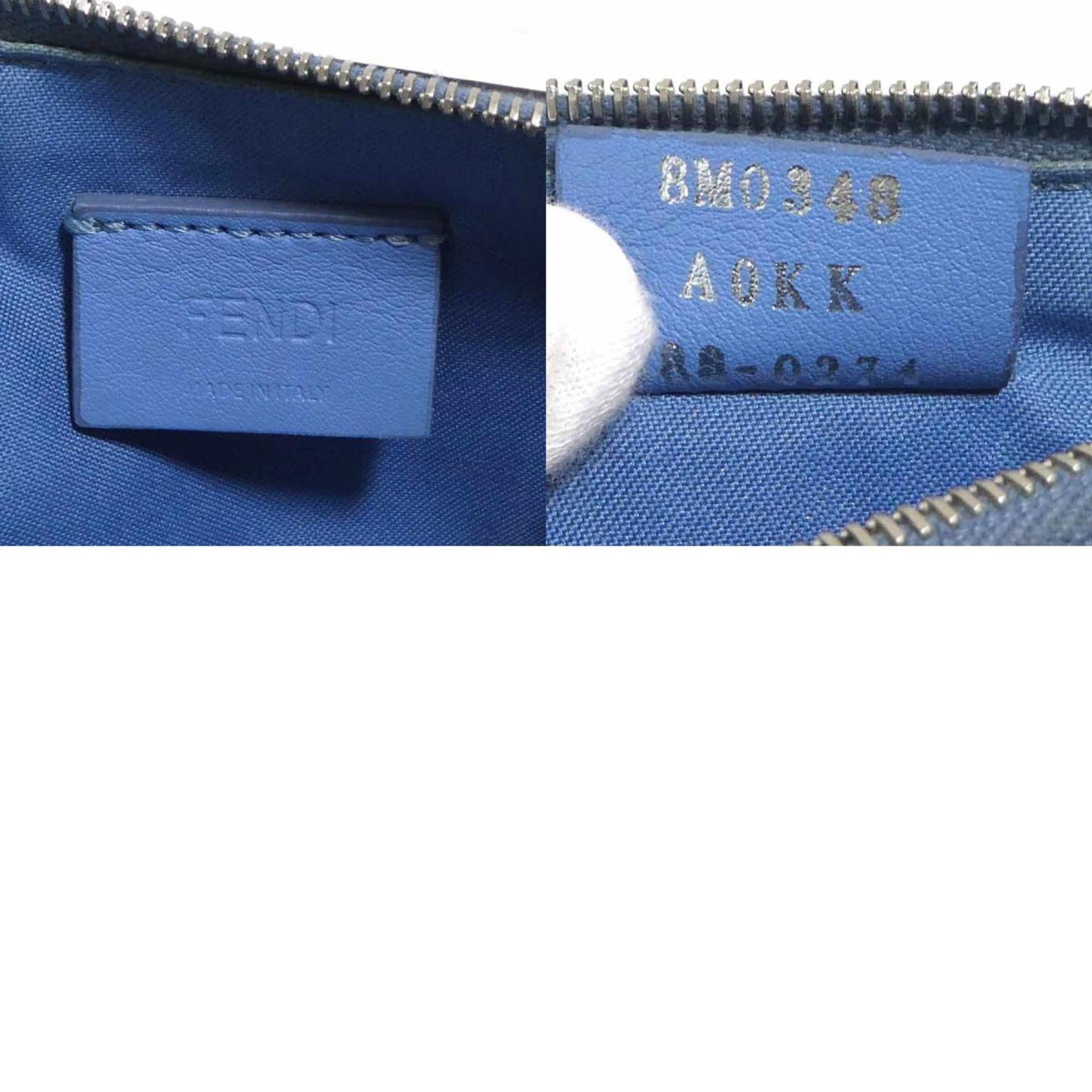 Fendi Blue Leather Coin Purse/Coin Case (Pre-Owned)