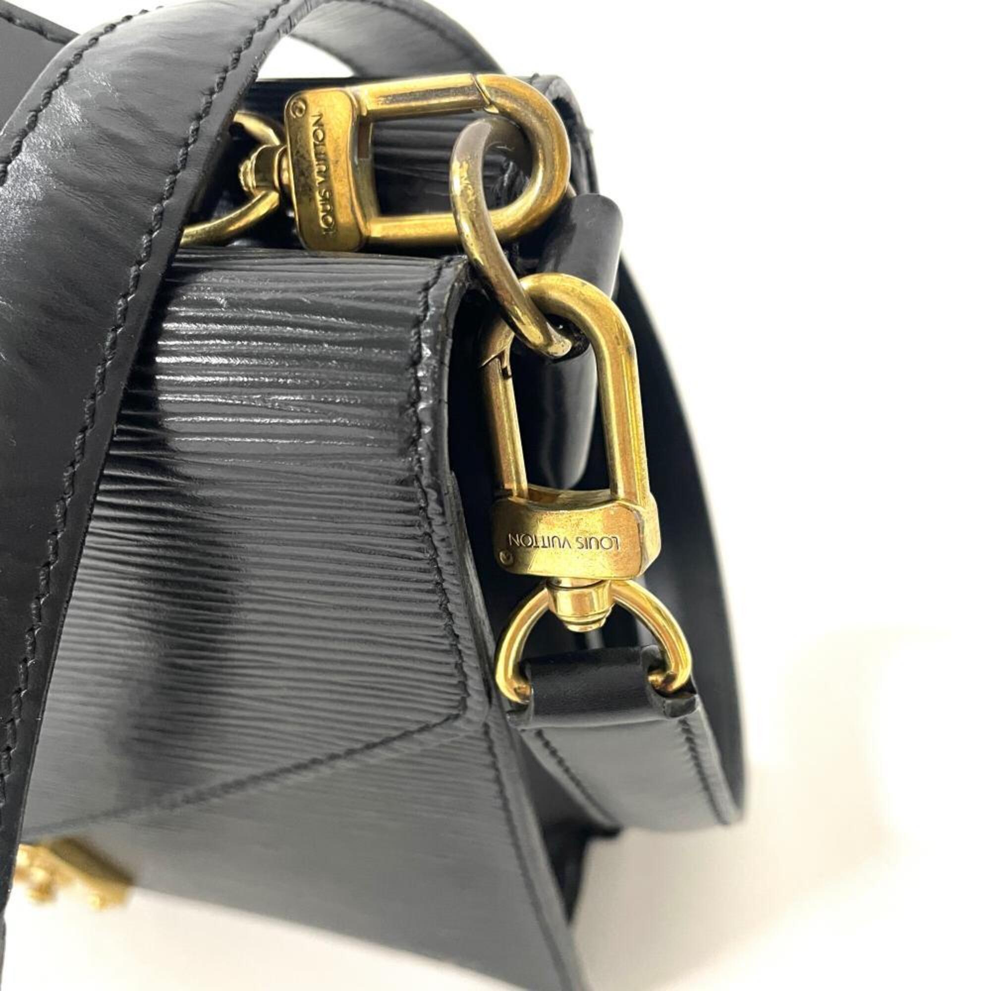 Louis Vuitton Black Noir Epi Leather Handbag (Pre-Owned)