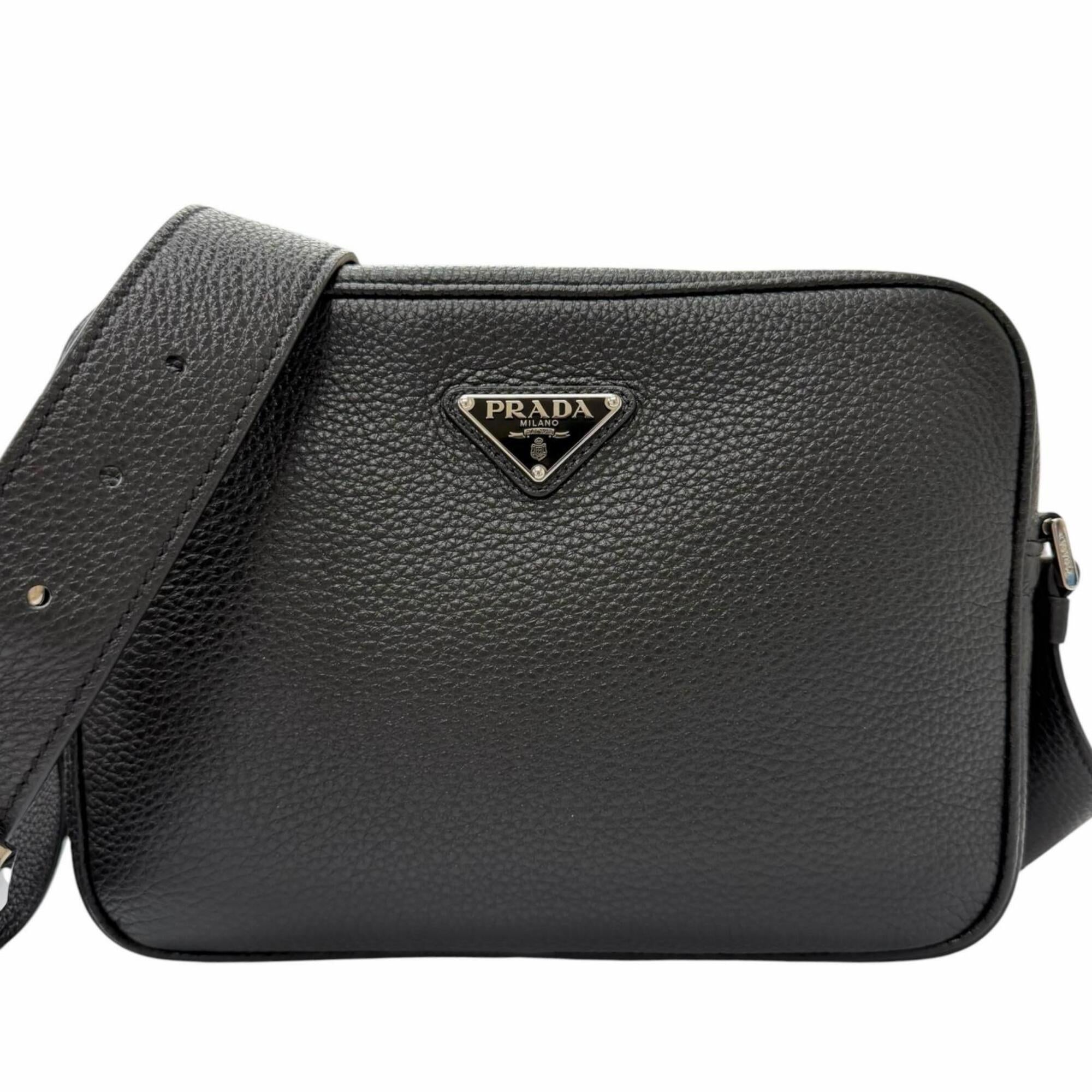 Prada Black Leather Shoulder Bag (Pre-Owned)