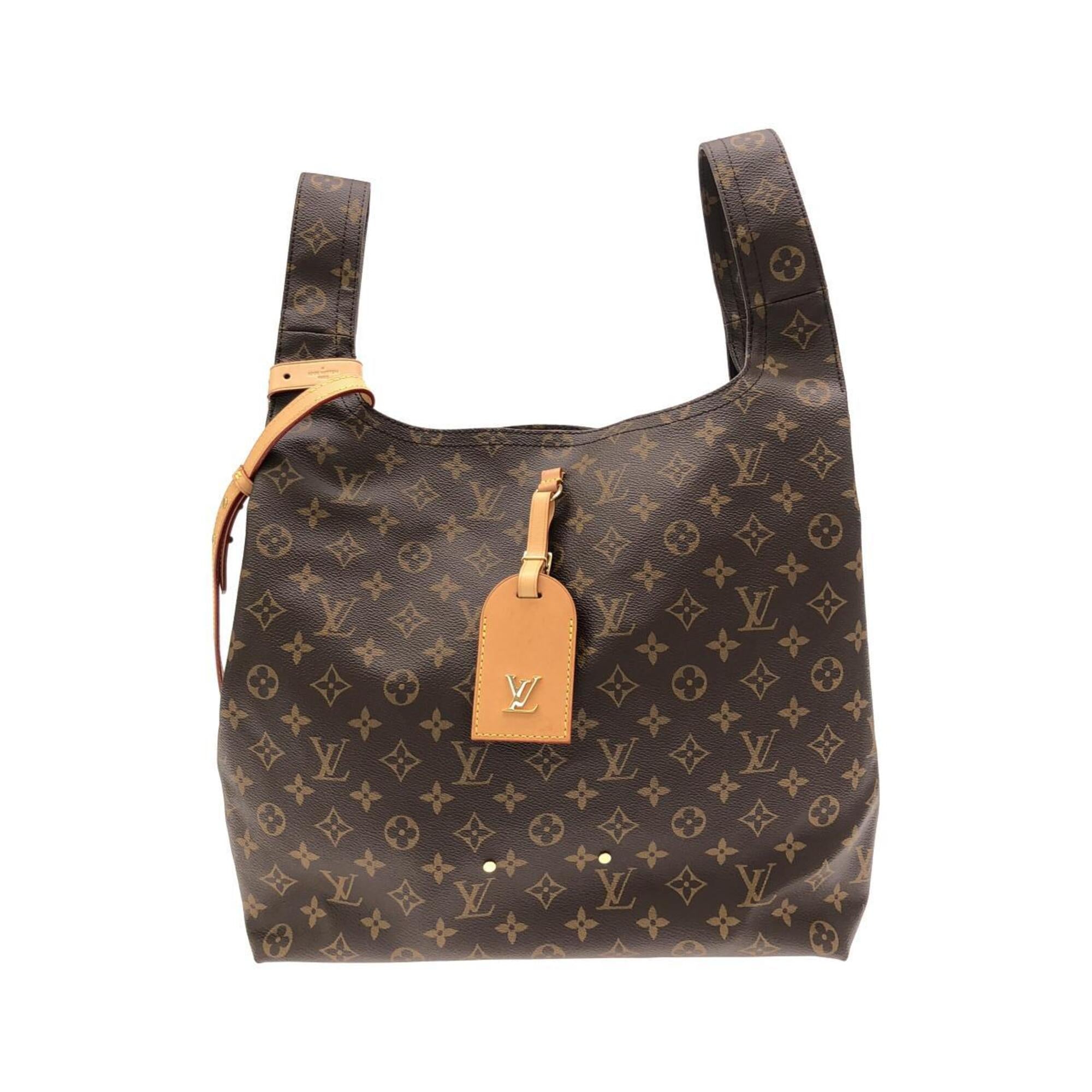 Louis Vuitton Marron Coated Canvas Handbag Pouch (Pre-Owned)