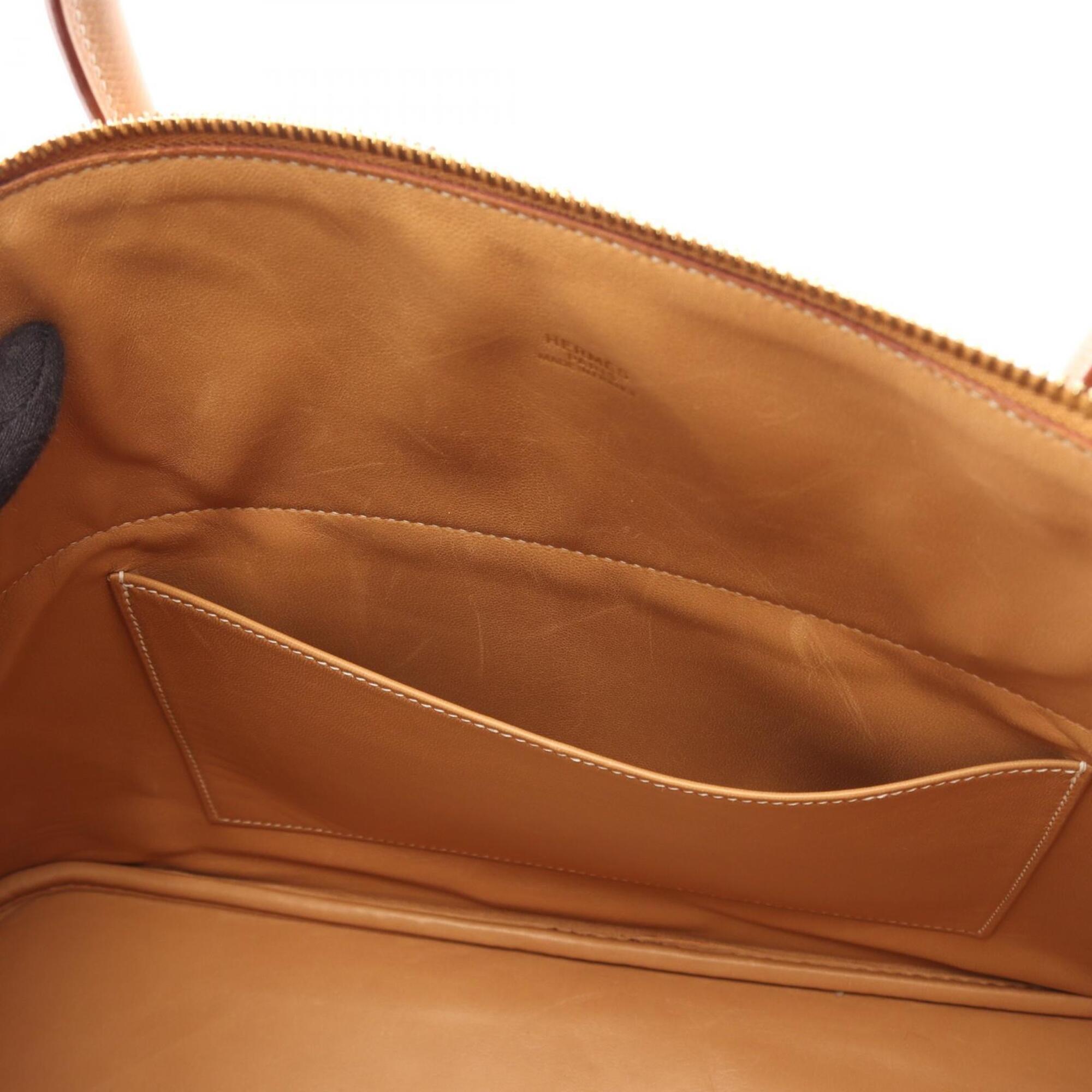 Hermes Beige Natural Courchevel Leather Handbag (Pre-Owned)