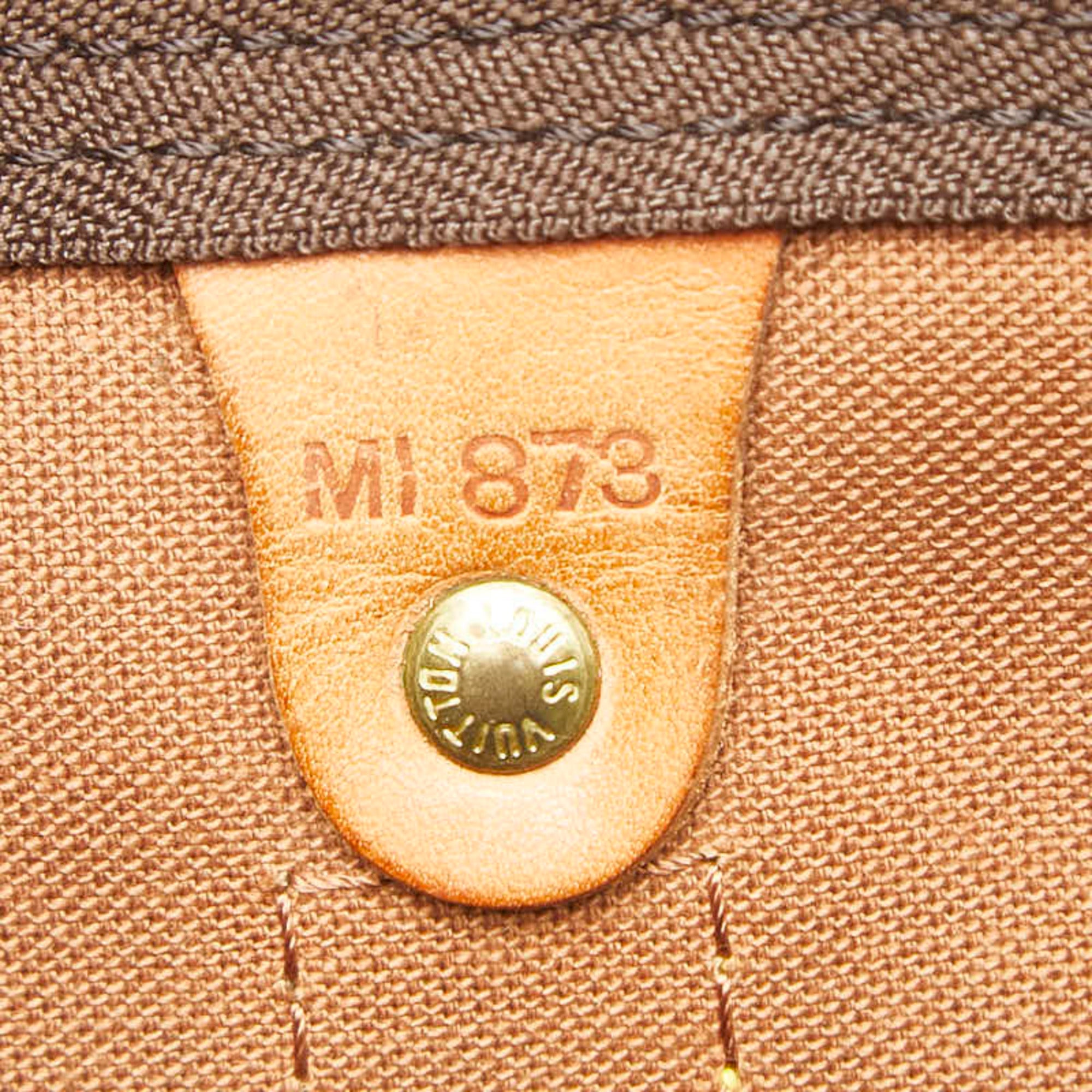 Louis Vuitton Brown Pvc Leather Boston Bag (Pre-Owned)