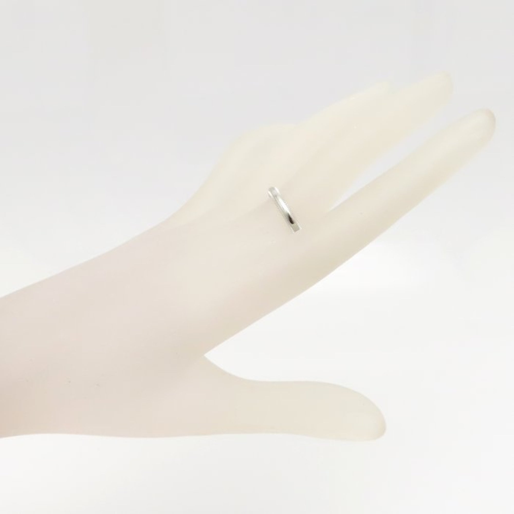 Tiffany Platinum Platinum 950 Band Ring (Pre-Owned)