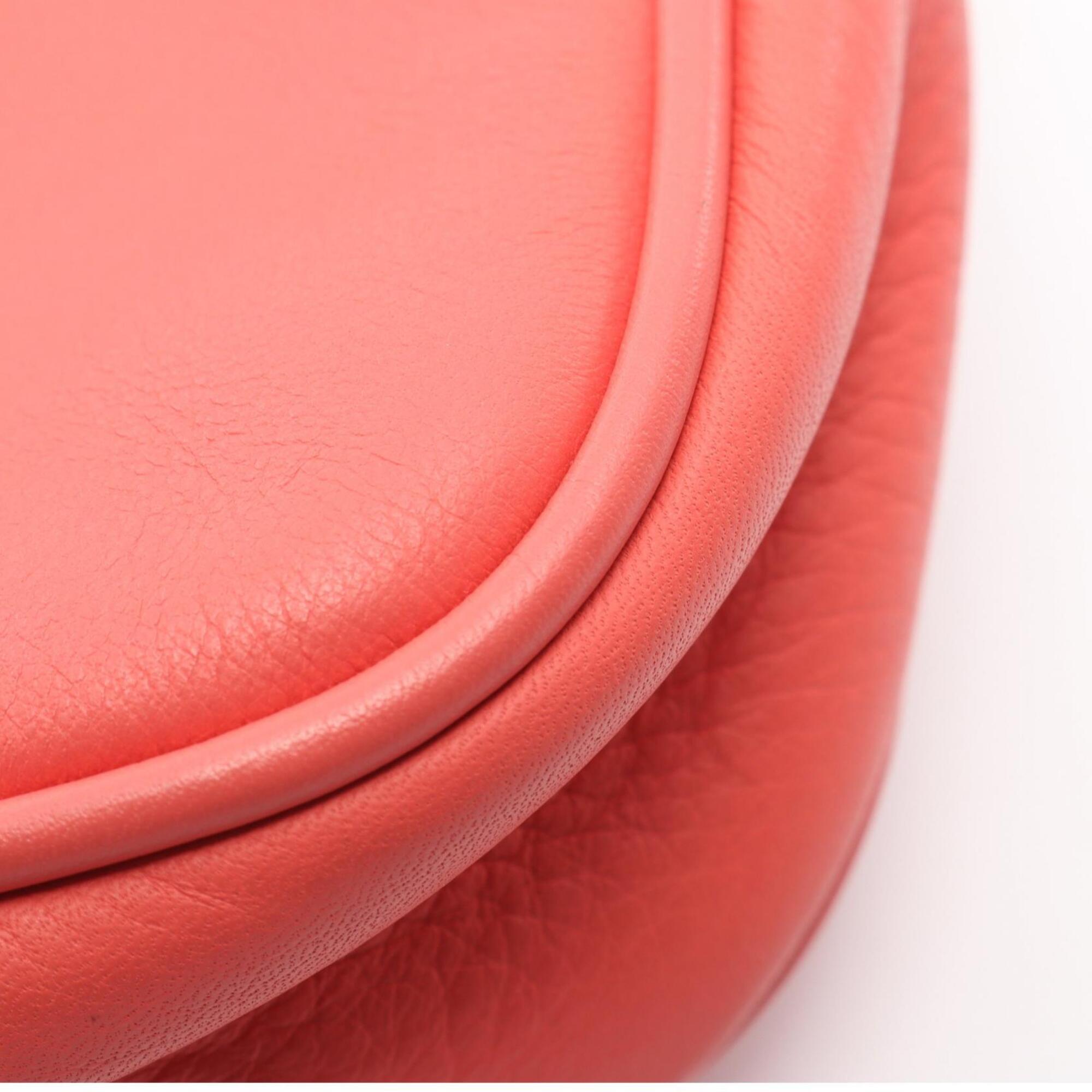 Fendi Pink Leather Handbag Shoulder Bag (Pre-Owned)