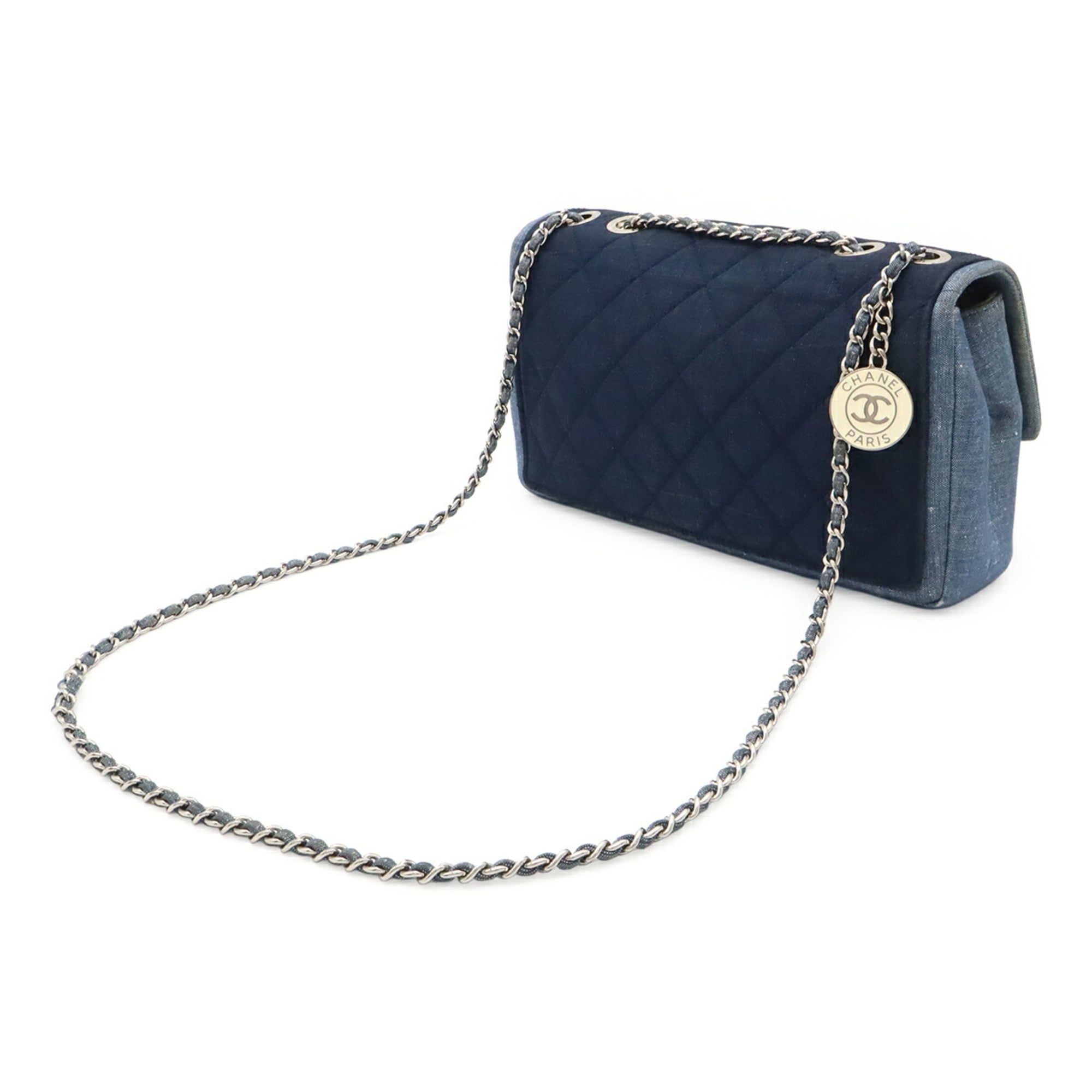 Chanel Blue Denim Shoulder Bag (Pre-Owned)