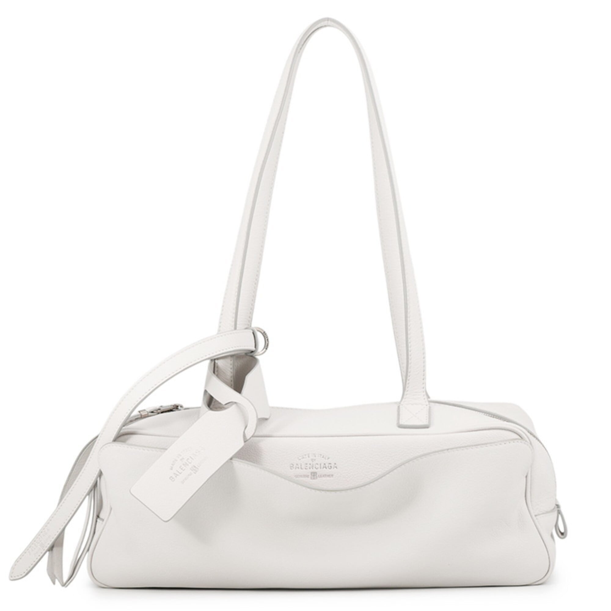 Balenciaga White Leather Handbag Shoulder Bag (Pre-Owned)