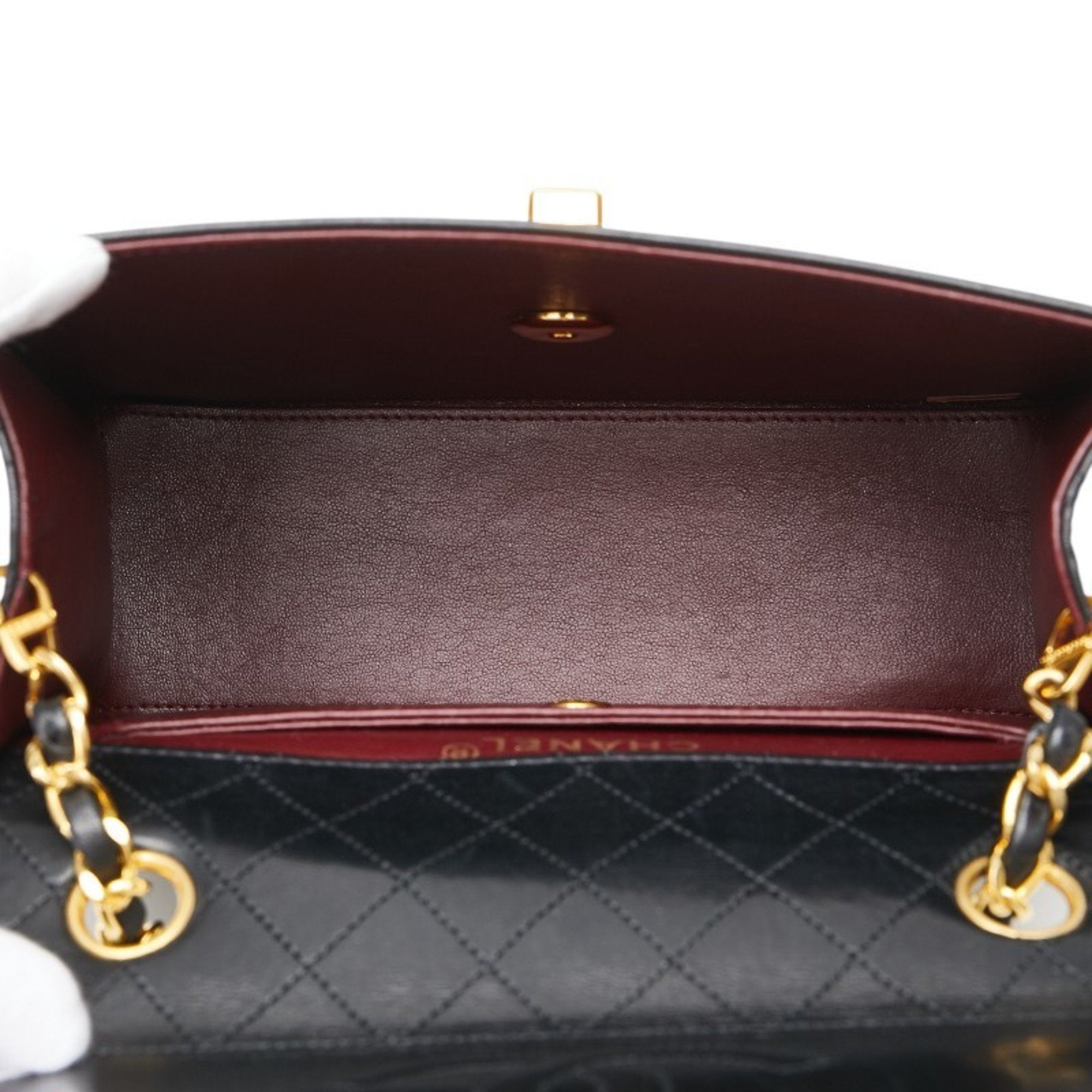 Chanel Matelasse Black Pouch Shoulder Bag (Pre-Owned)
