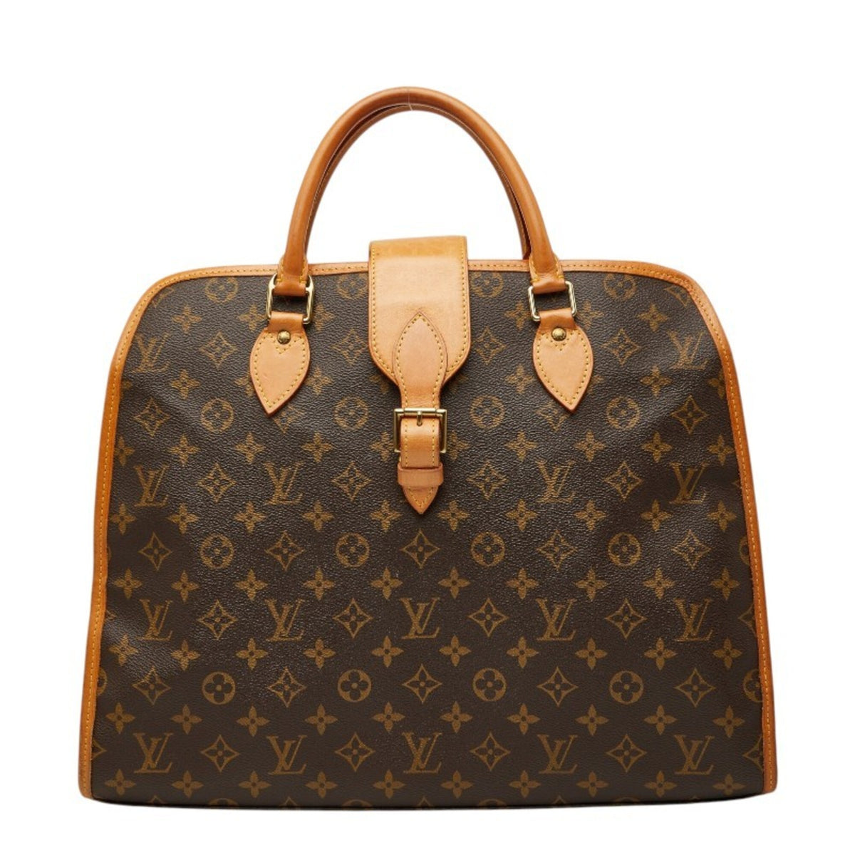 Louis Vuitton Brown Monogram Pvc Leather Briefcase (Pre-Owned)