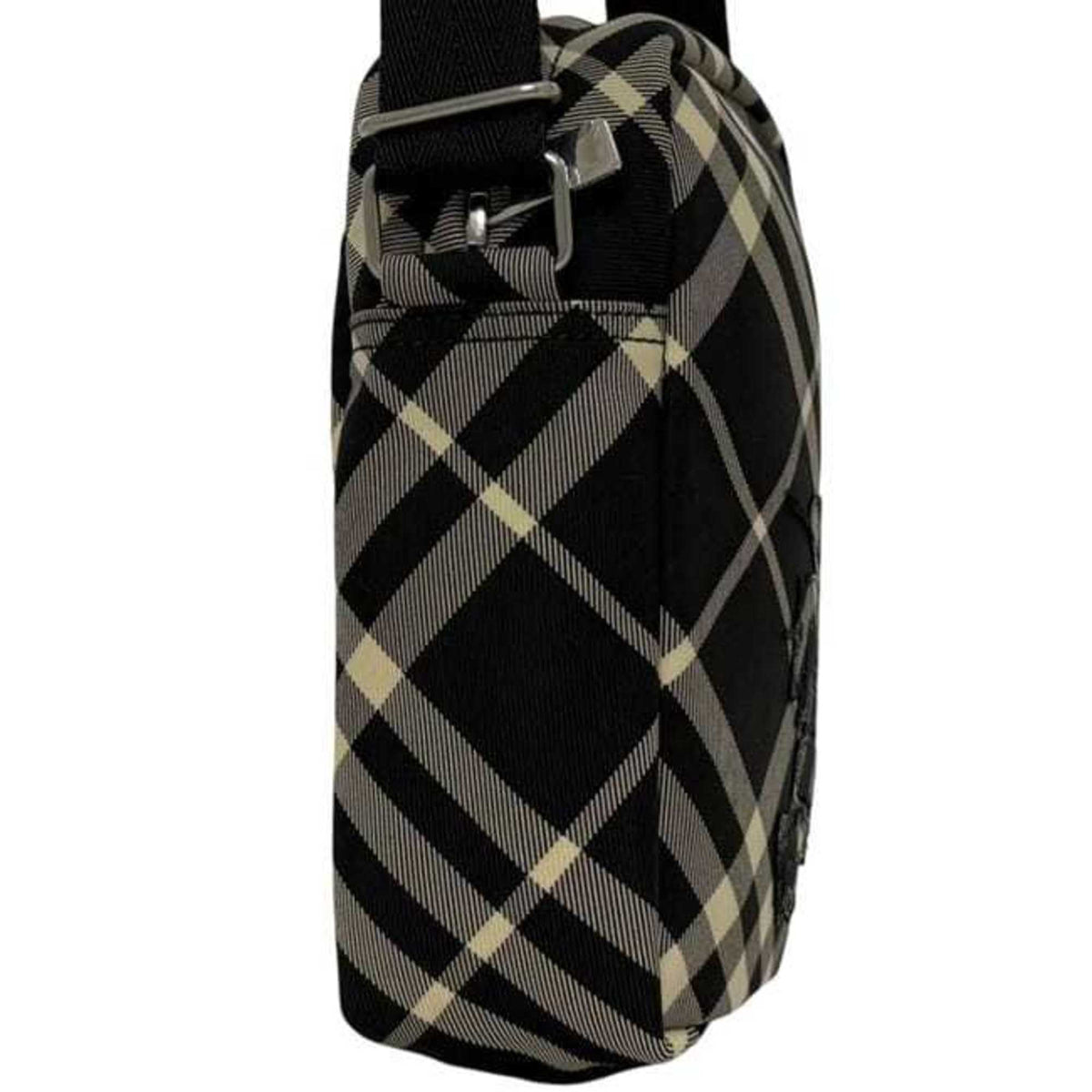 Burberry Black Canvas Leather Pochette Shoulder Bag (Pre-Owned)