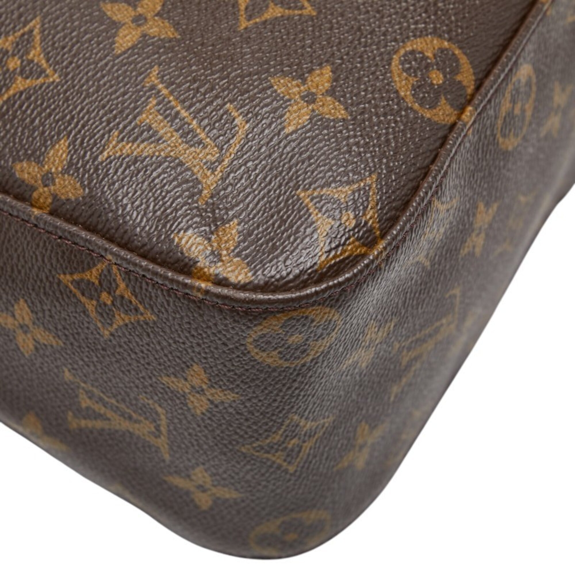 Louis Vuitton Brown Pvc Leather Handbag Shoulder Bag (Pre-Owned)