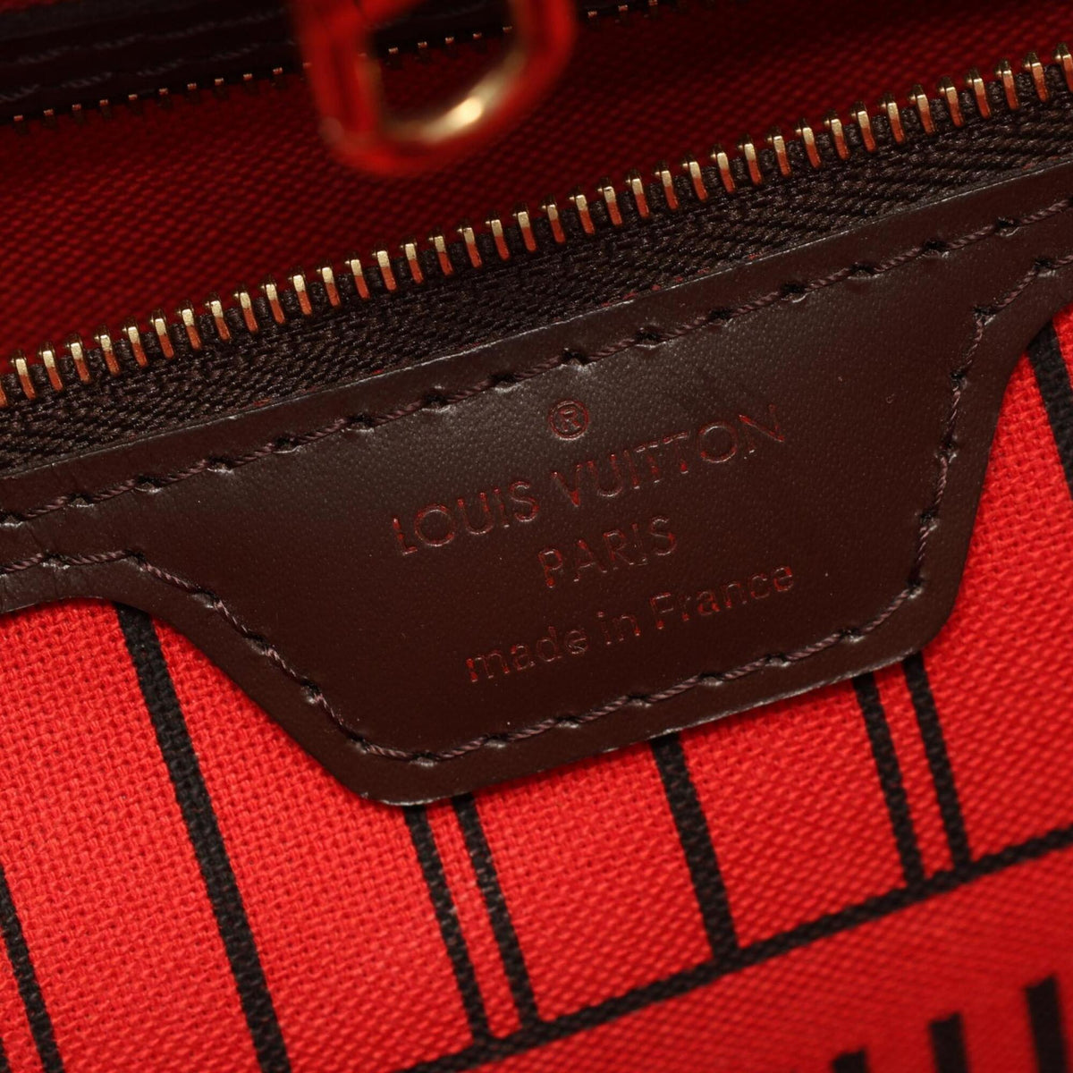 Louis Vuitton Brown Cerise Ebene Coated Canvas Pvc Damier Canvas Leather Handbag Pouch Tote Bag (Pre-Owned)