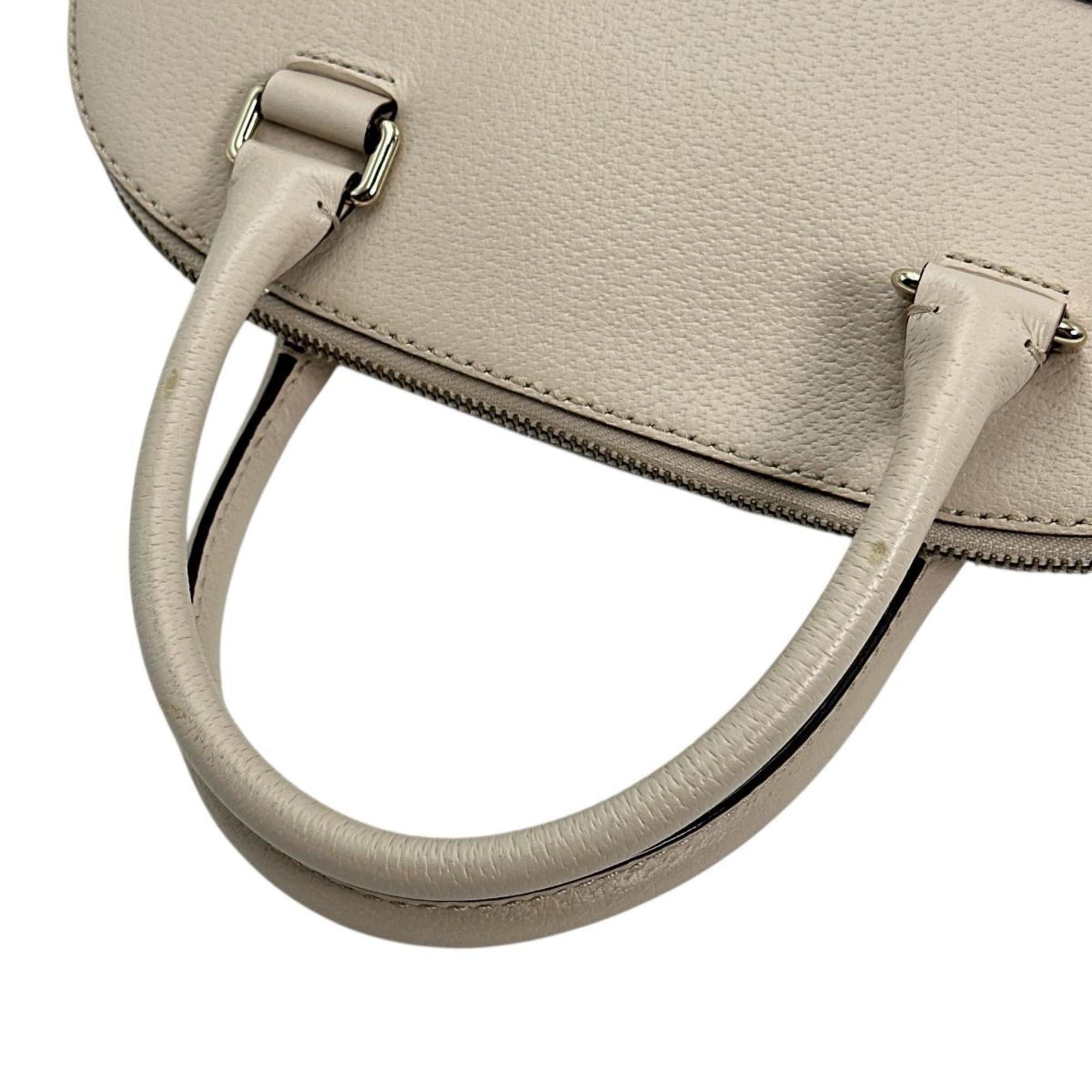 Kate Spade Beige Leather Polyester Handbag (Pre-Owned)