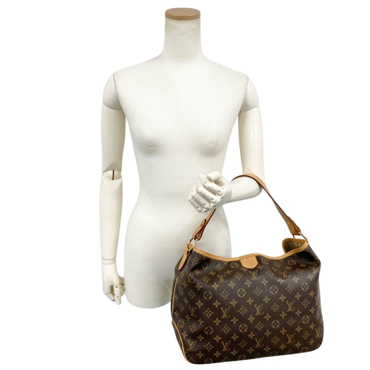 Louis Vuitton Brown Monogram Canvas Shoulder Bag (Pre-Owned)