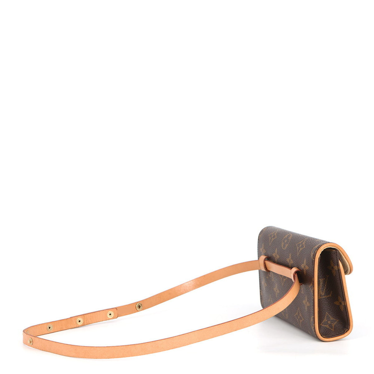Louis Vuitton Brown Monogram Monogram Handbag Pochette Pouch Sling Bag (Pre-Owned)