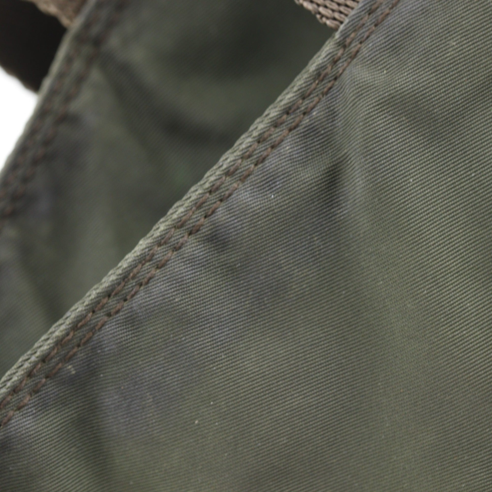 Prada Khaki Nylon Tote Bag (Pre-Owned)