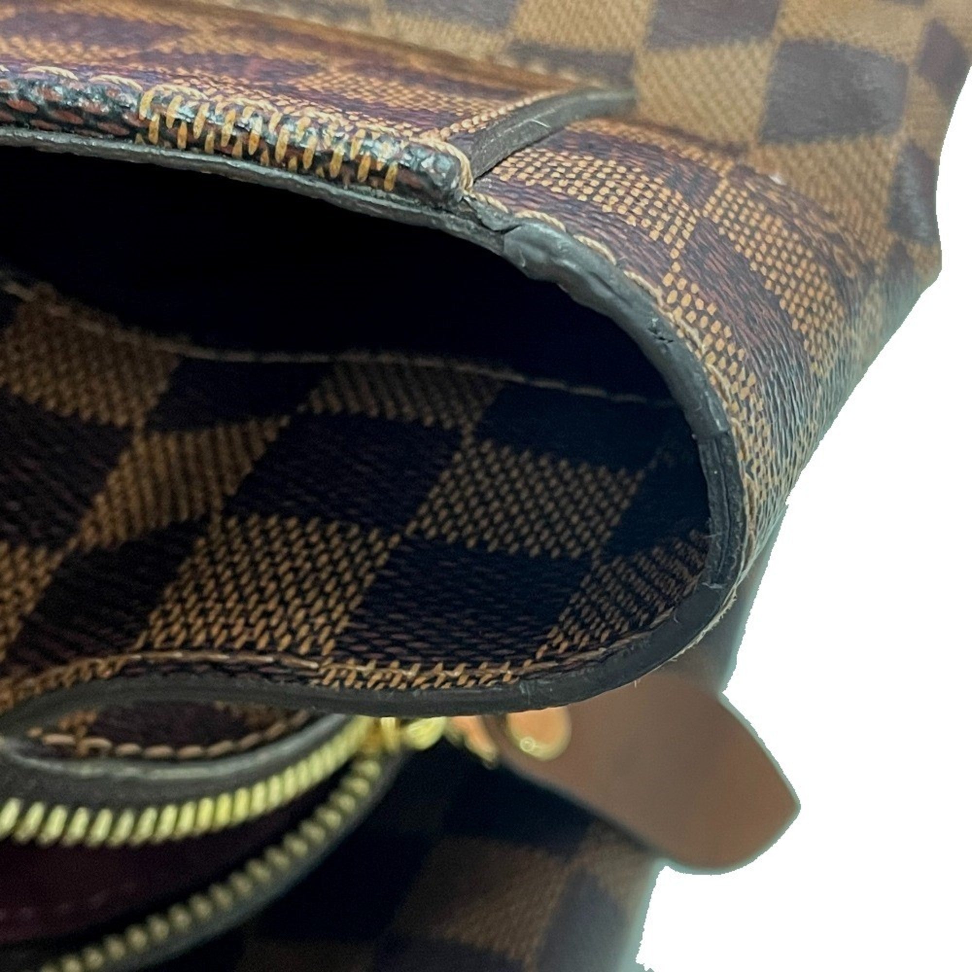 Louis Vuitton Brown Damier Canvas Handbag Tote Bag (Pre-Owned)