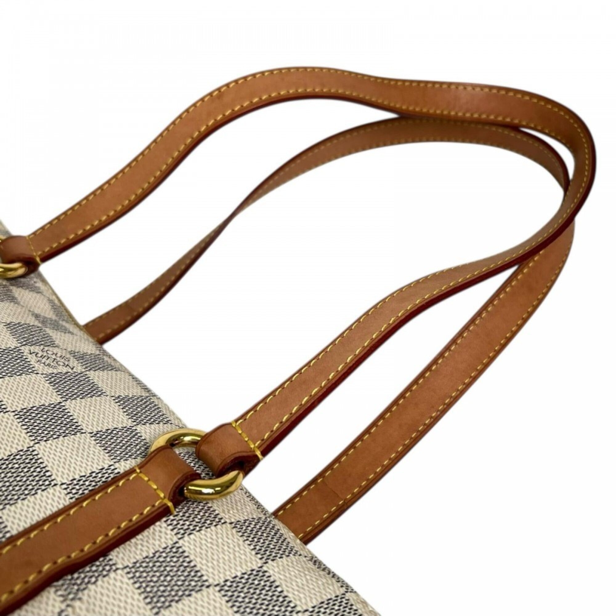 Louis Vuitton Ivory Damier Azur Canvas Tote Bag (Pre-Owned)