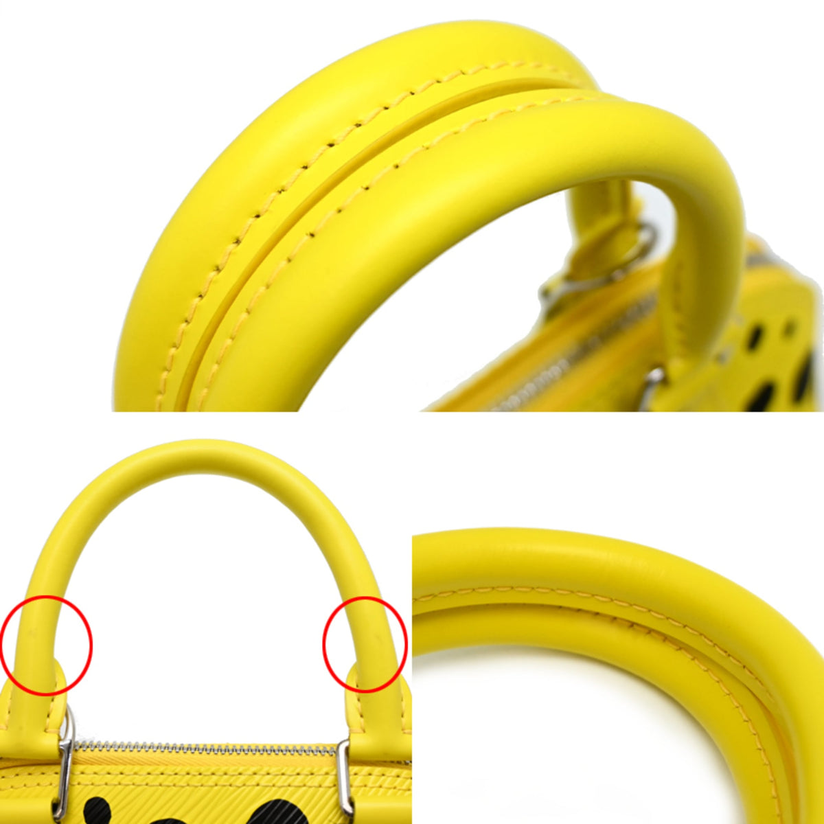 Louis Vuitton Black Yellow Epi Leather Handbag (Pre-Owned)