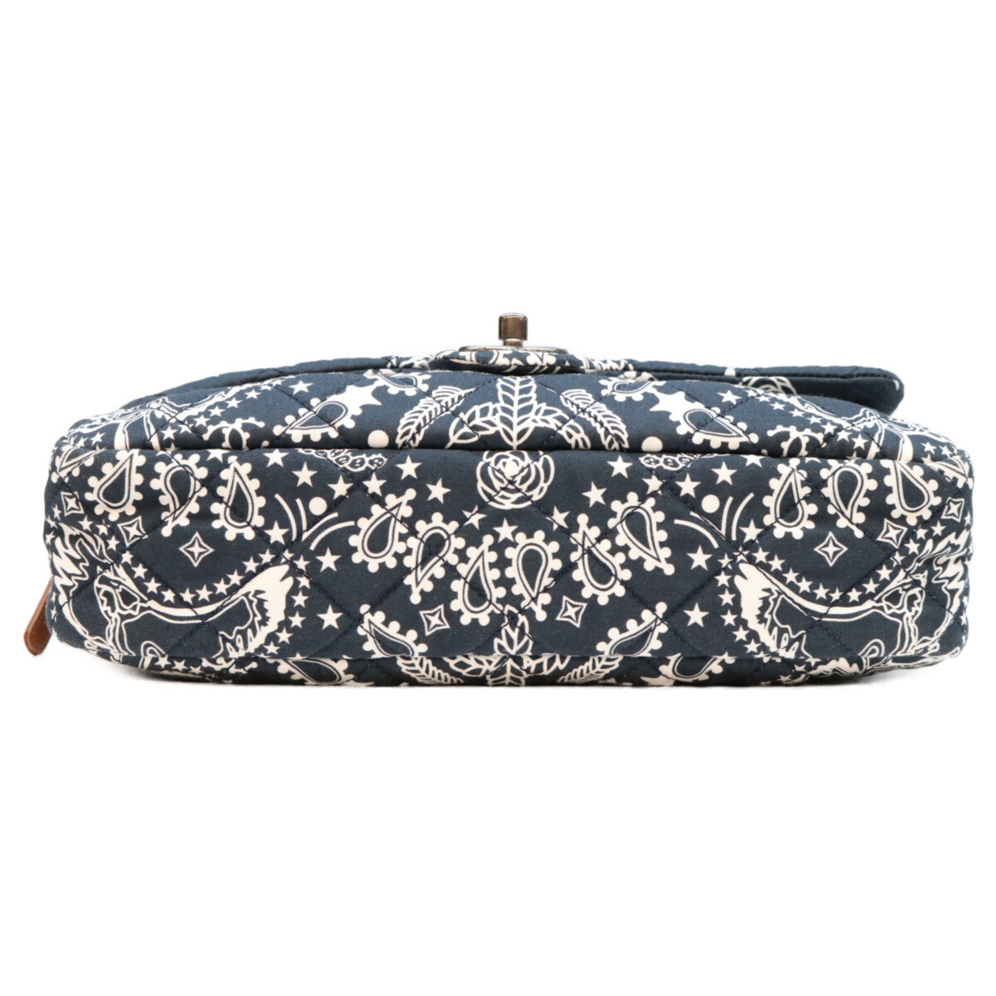 Chanel Navy Cotton Shoulder Bag (Pre-Owned)