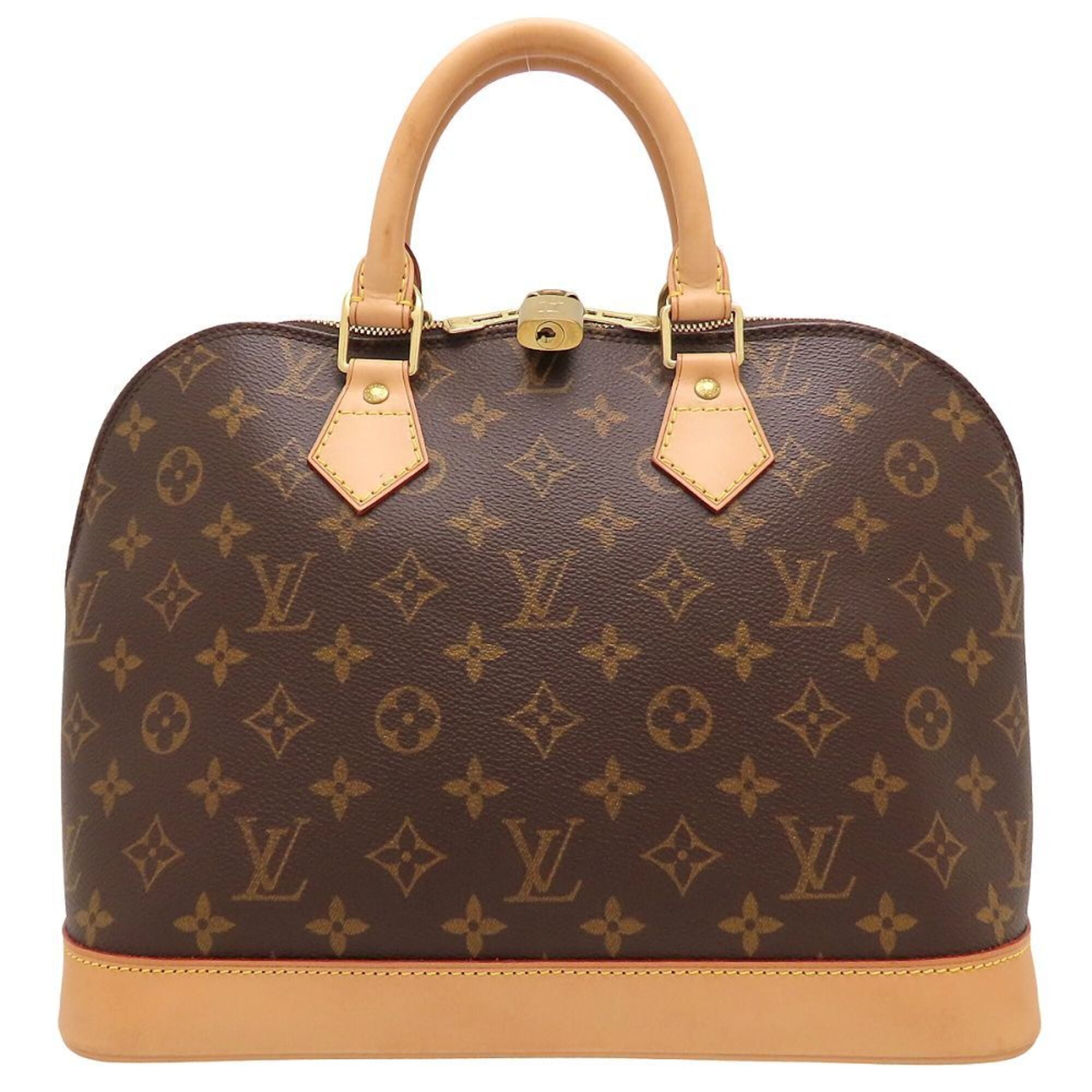 Louis Vuitton Brown Monogram Canvas Handbag (Pre-Owned)