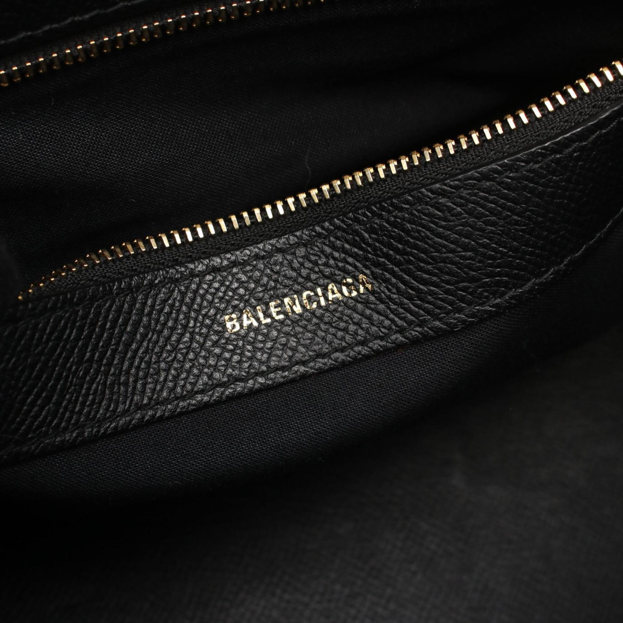 Balenciaga Black Leather Handbag (Pre-Owned)