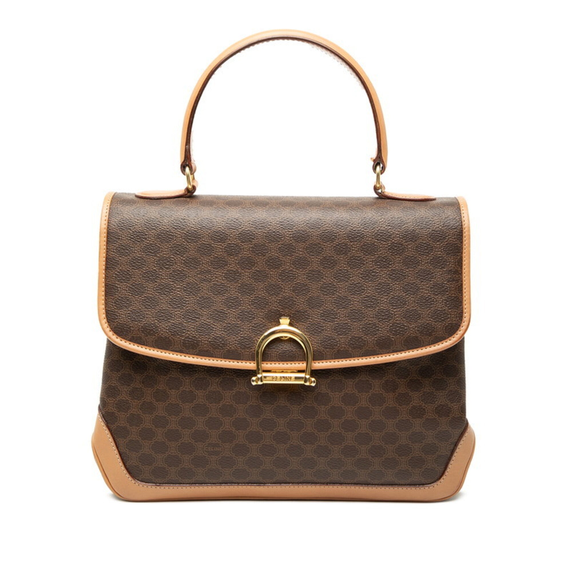Celine Brown Pvc Leather Handbag (Pre-Owned)