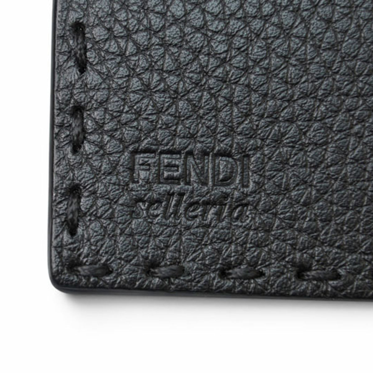 Fendi Selleria Black Leather Long Wallet (Bi-Fold) (Pre-Owned)