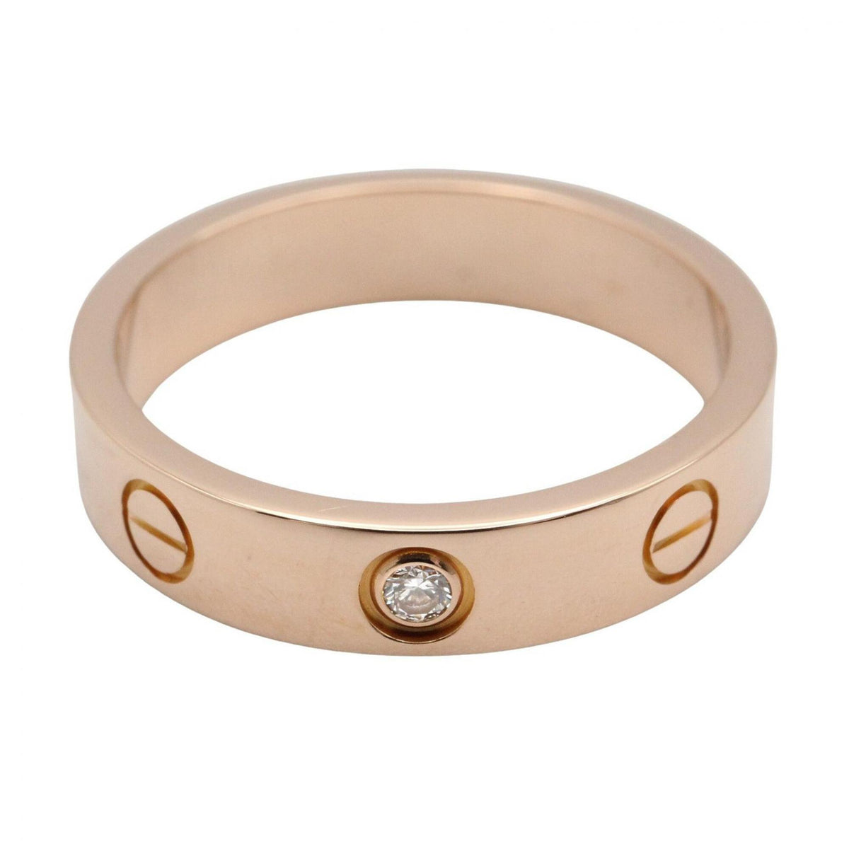 Cartier Gold Clear Pink Gold (18K) Band Ring (Pre-Owned)