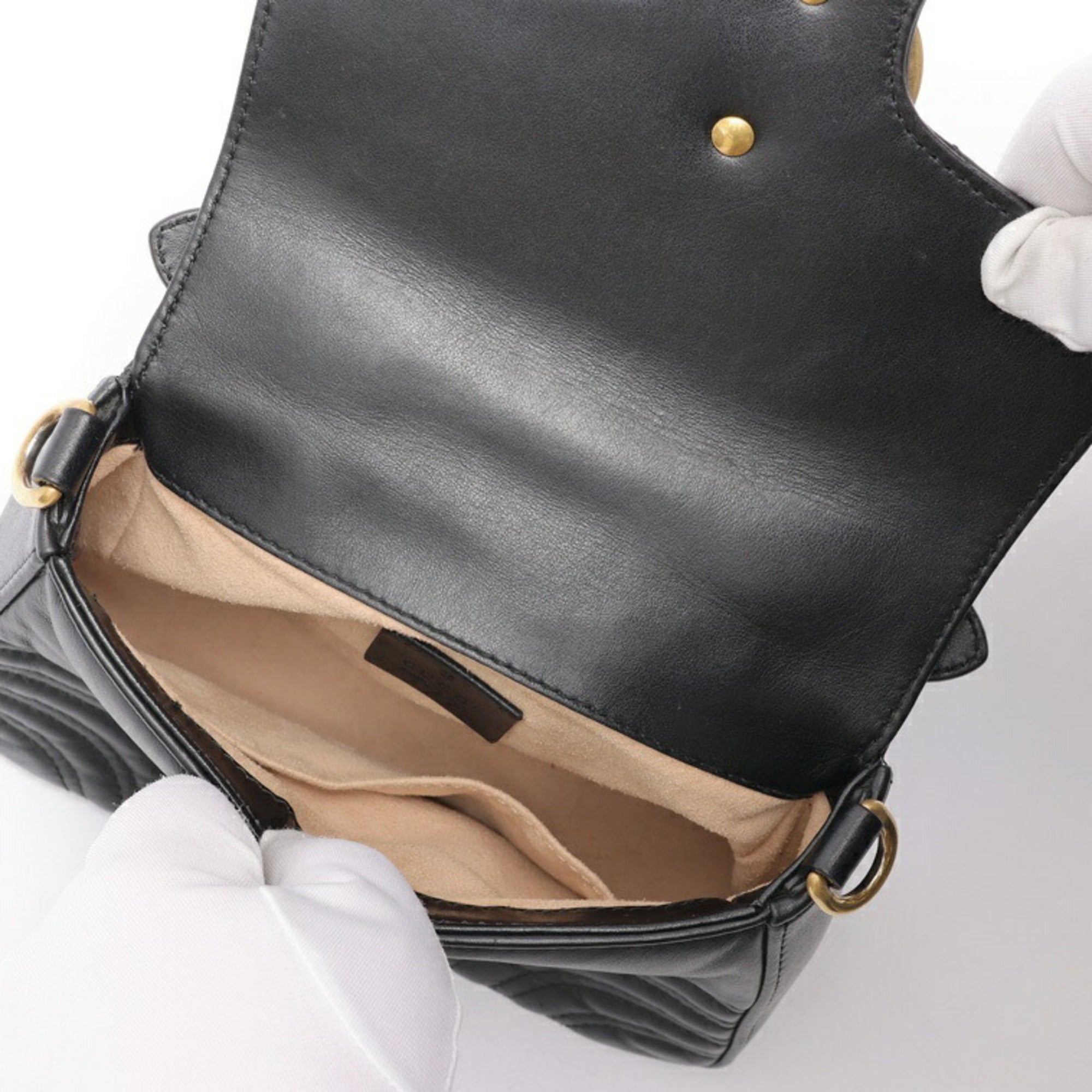 Gucci Black Leather Shoulder Bag (Pre-Owned)