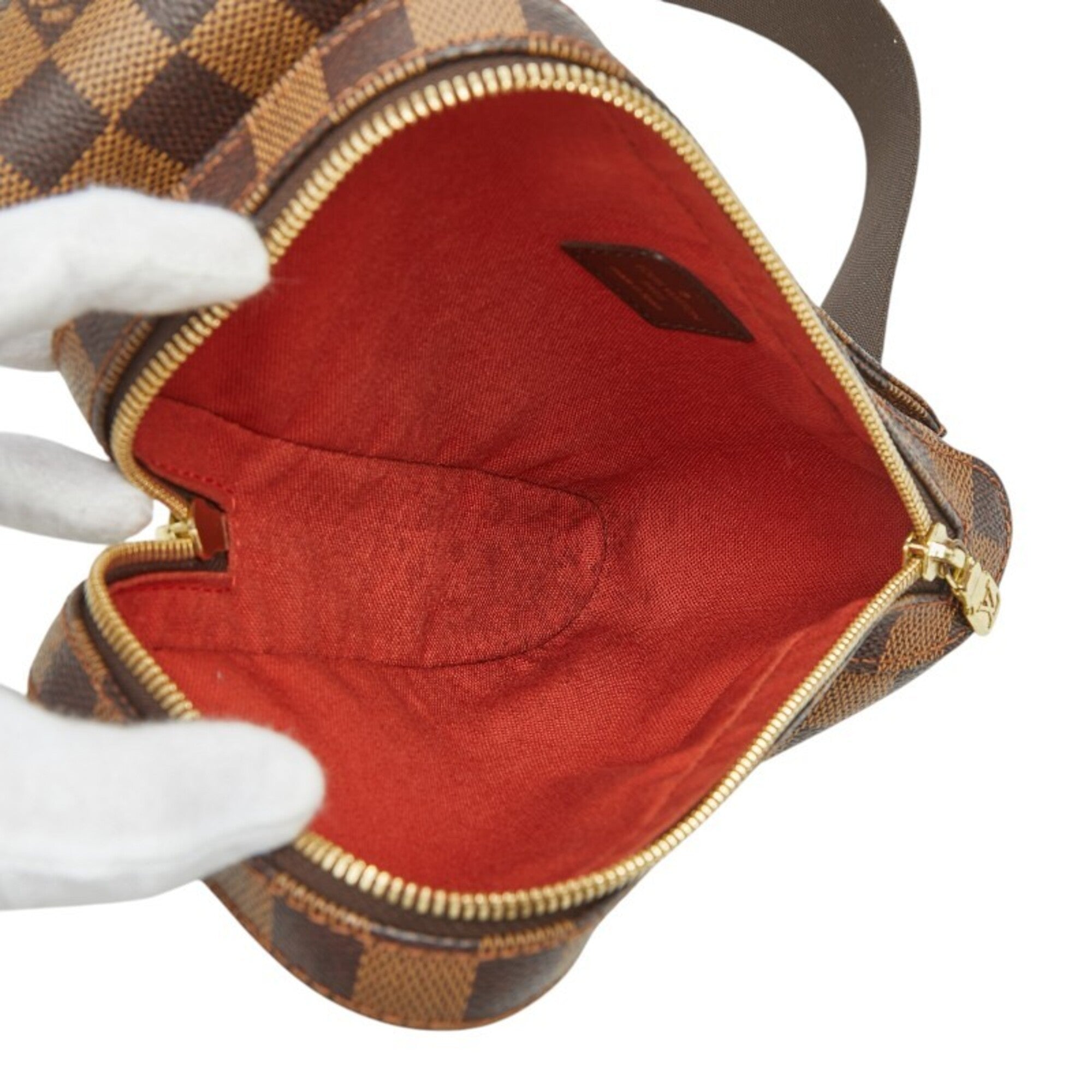 Louis Vuitton Damier Brown Pvc Leather Fanny Pack Shoulder Bag Sling Bag (Pre-Owned)
