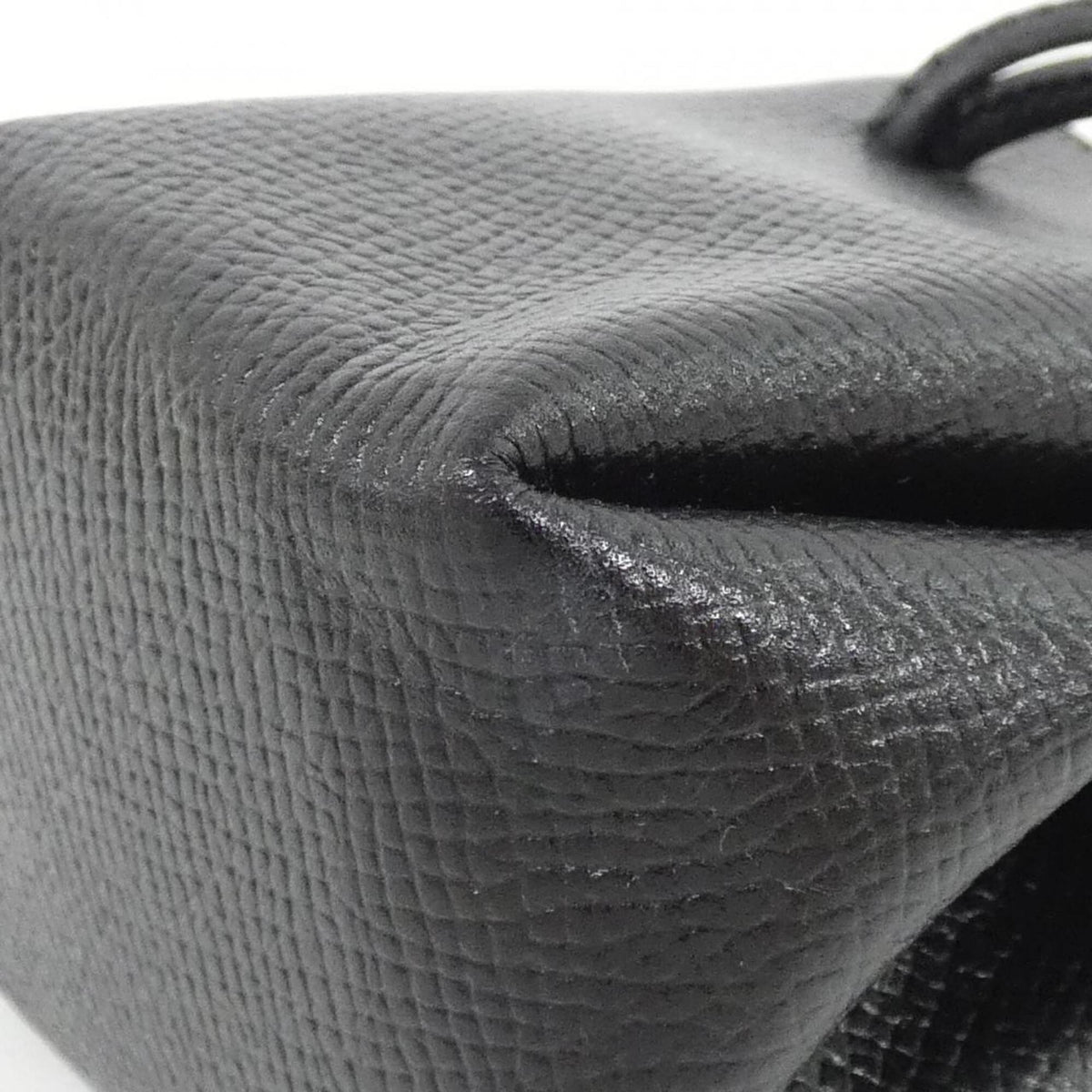 Hermes Black Courchevel Leather Handbag Pouch (Pre-Owned)