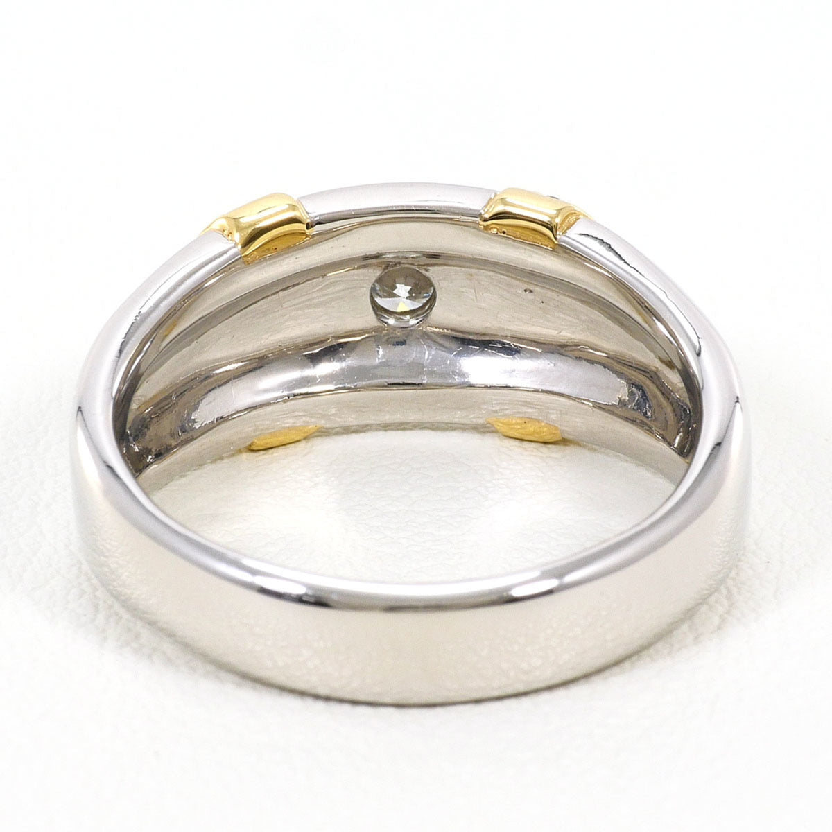 Unbranded Platinum Yellow Gold Yellow Gold (18K) Platinum 900 Band Ring (Pre-Owned)