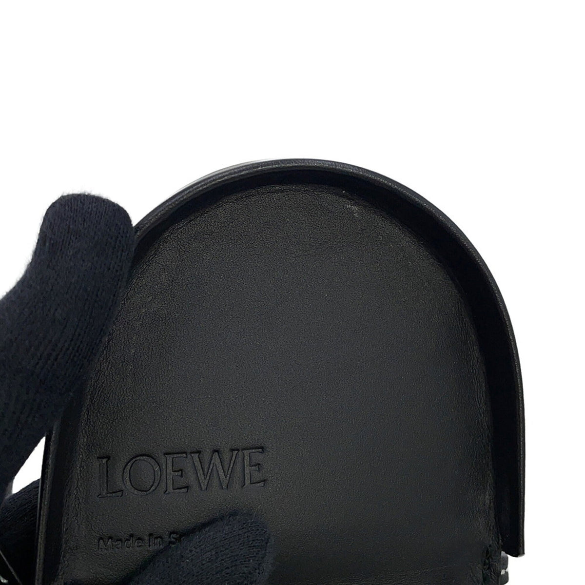 Loewe Black Leather Coin Purse/Coin Case (Pre-Owned)