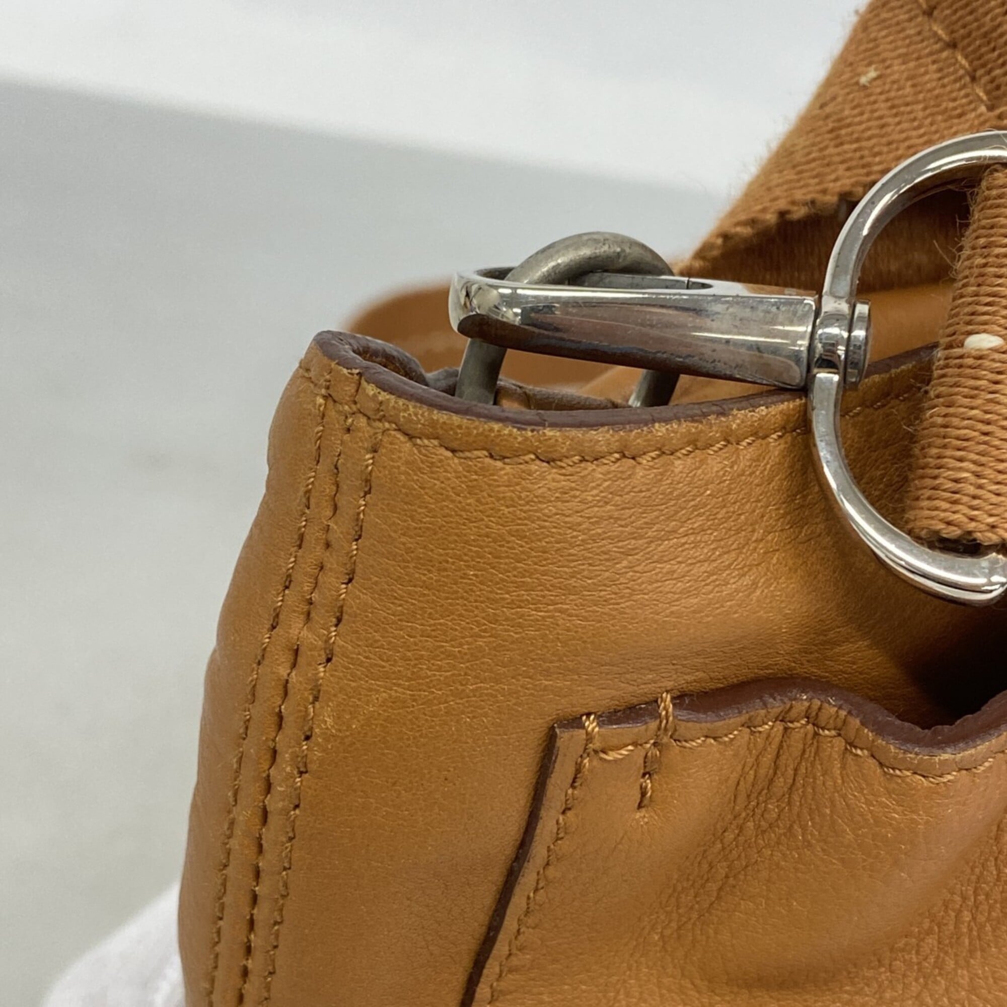 Hermes Brown Leather Handbag (Pre-Owned)